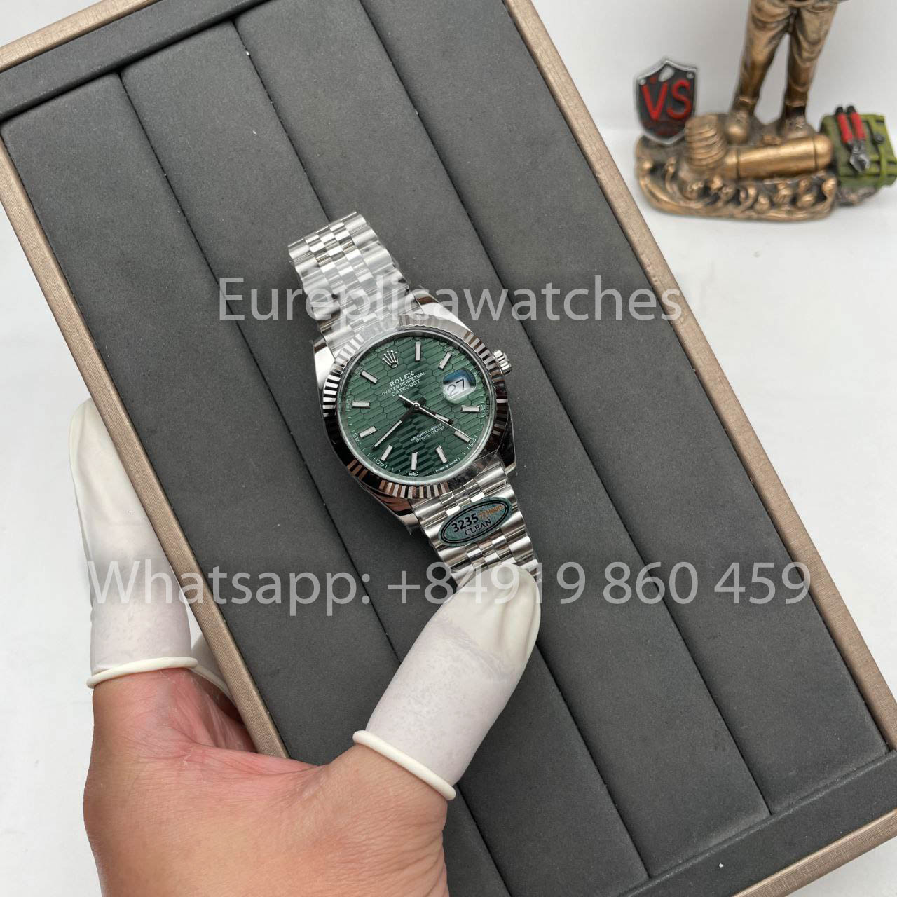 Rolex Datejust 41 Montre automatique pour homme avec cadran vert menthe 126334-0030 Meilleure édition 1:1 CF
