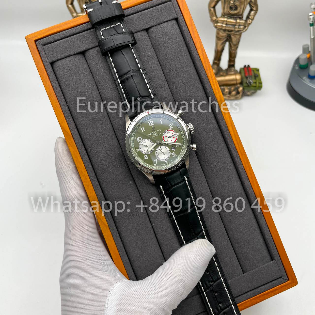 Breitling Aviator 8 Ab01192a1l1X1 Cadran Vert 1:1 Meilleur Clone EF Factory