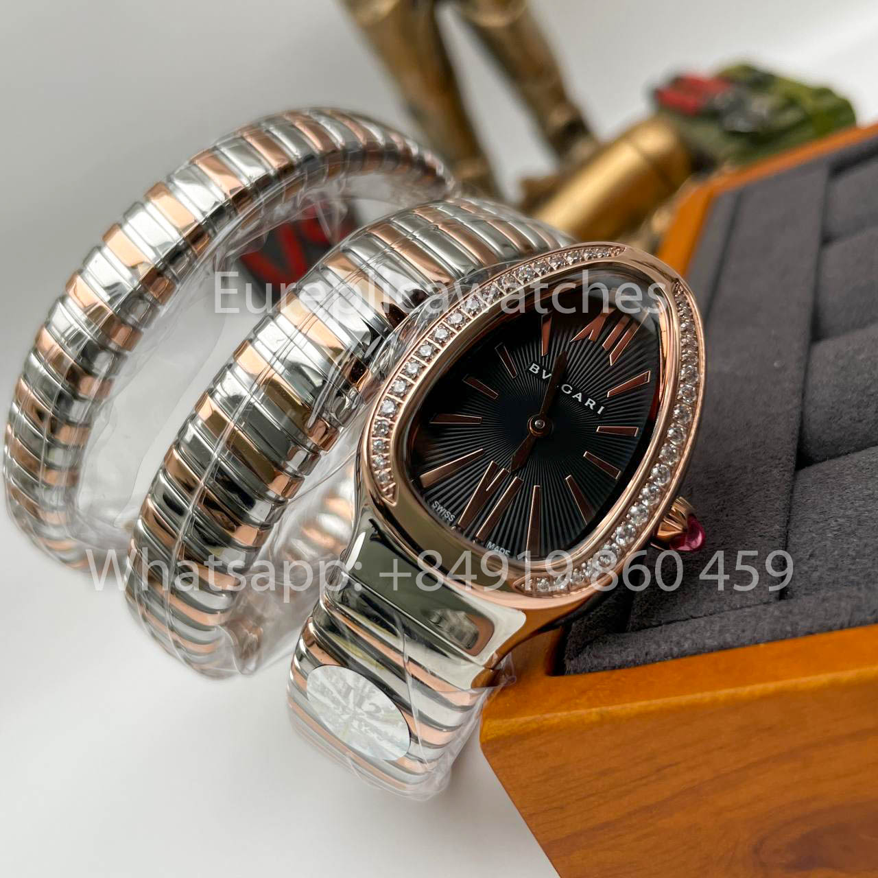 Bvlgari Serpenti 102532 1:1 Meilleure édition BV Factory Cadran noir diamant