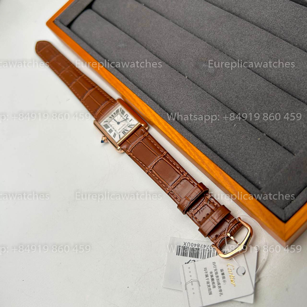 Cartier Tank TANK LOUIS CARTIER “Latest Hues” Edition 1:1 Best Version F1 Factory Brown Strap