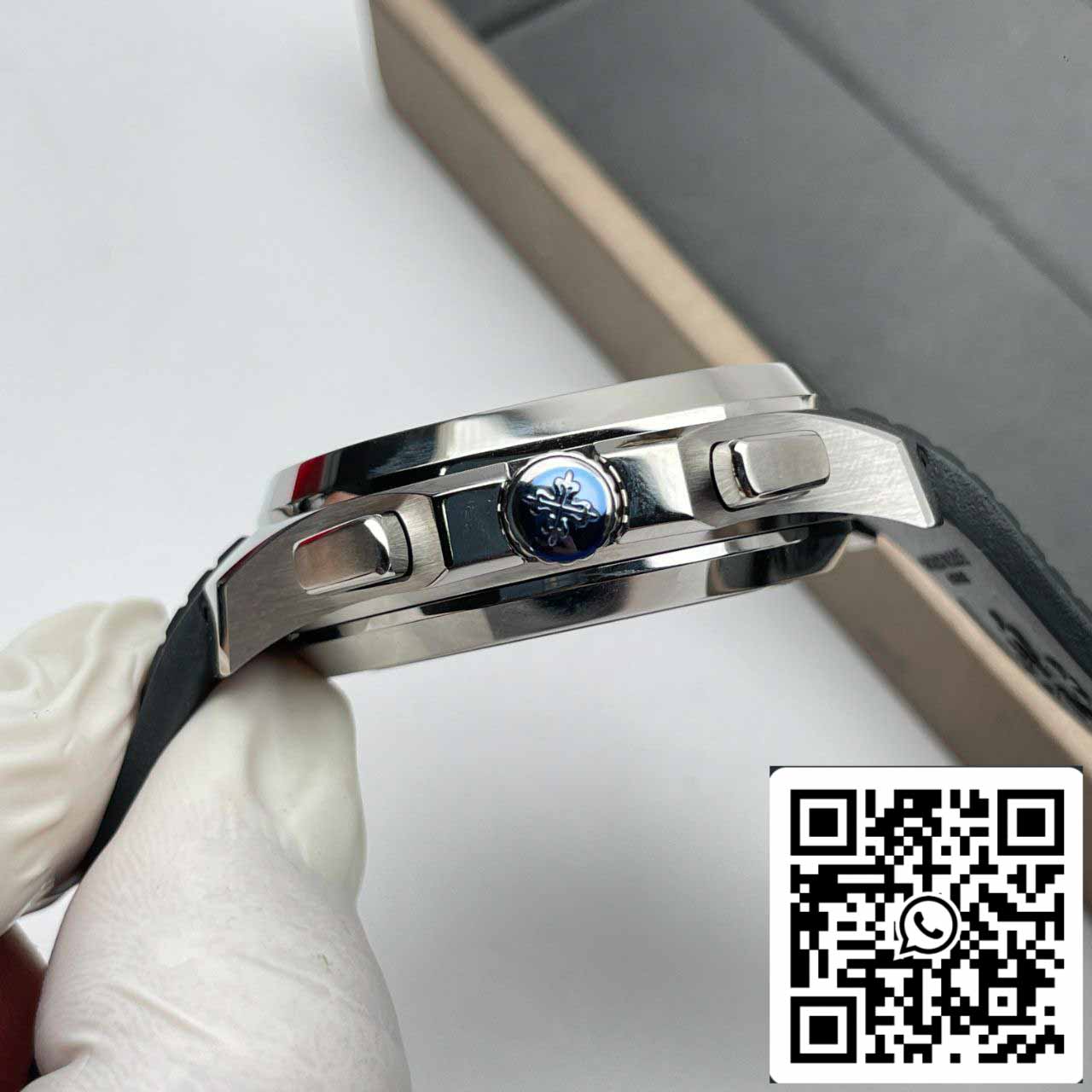 Patek Philippe Aquanaut 5968A-001 Schwarzes Kautschukarmband 1:1 Best Edition OM Factory