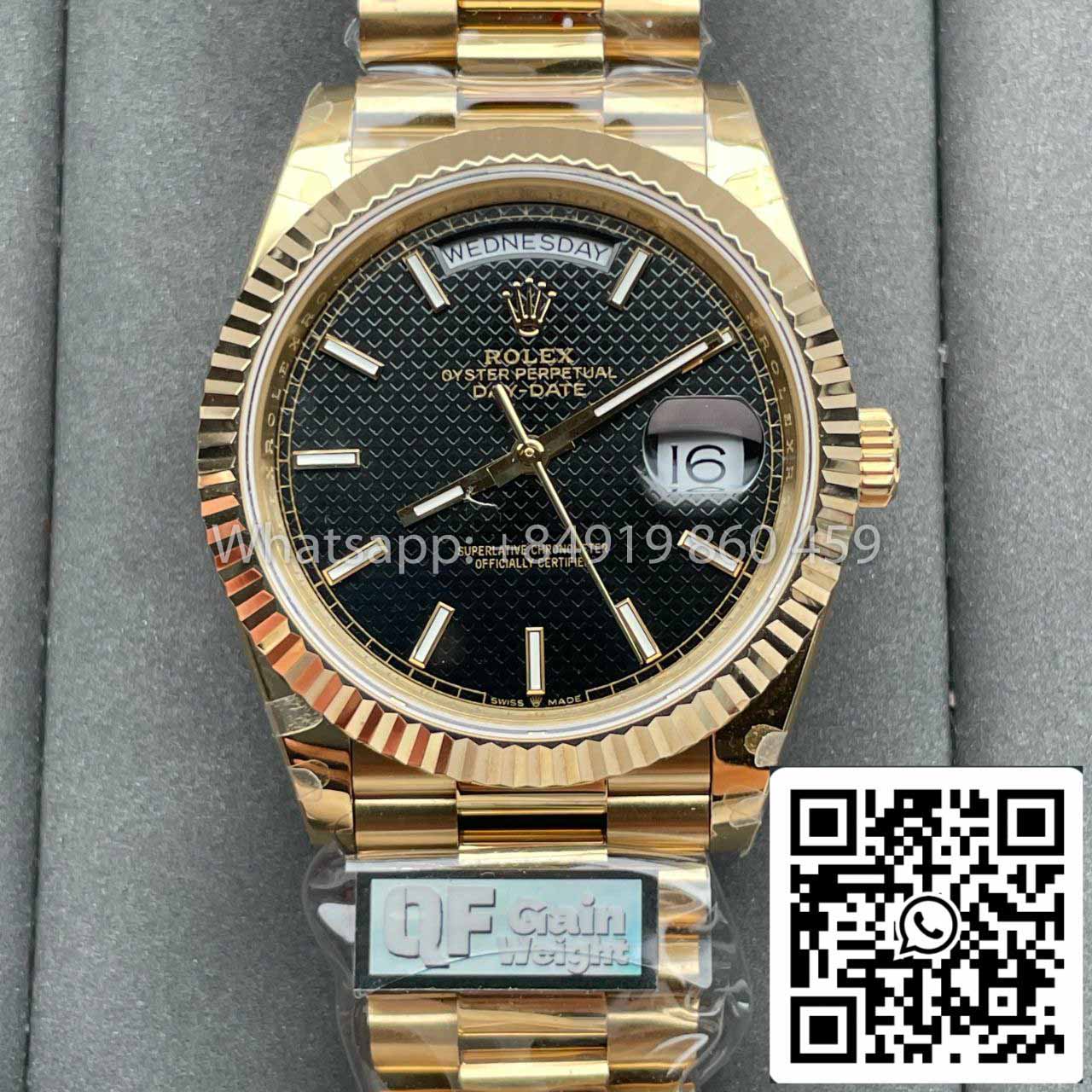 Rolex Day Date 40 Gold 228238-0007 1:1 Best Edition QF Fabrik Gegengewichtsversion