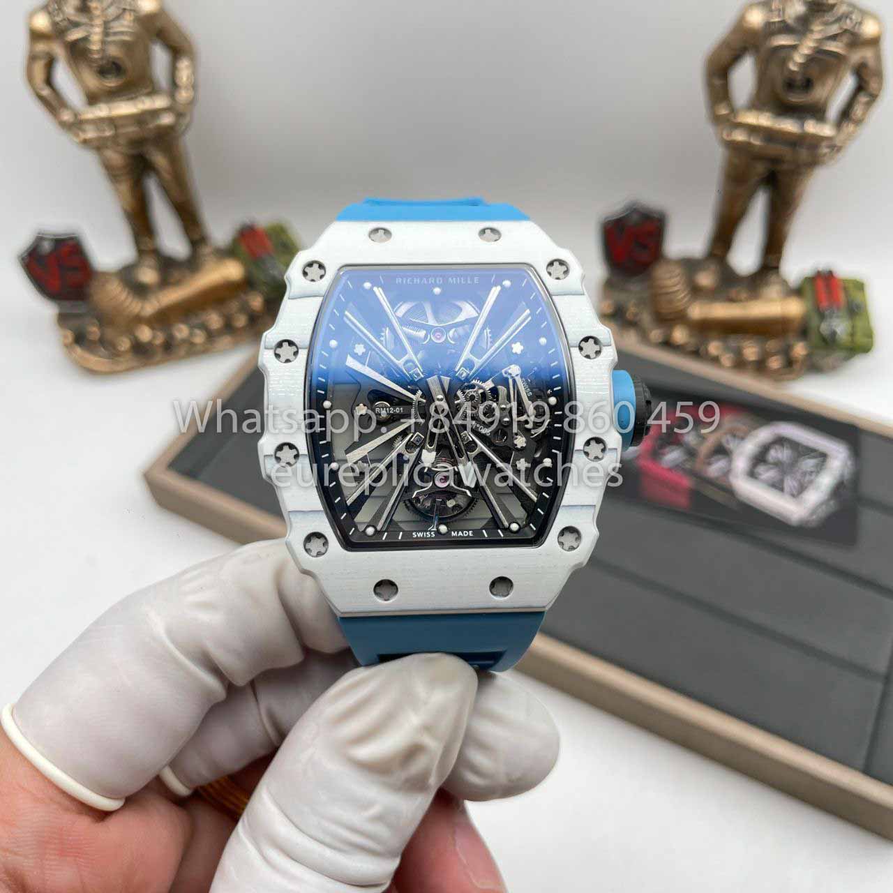 Richard Mille RM12-01 Tourbillon 1:1 Meilleure édition Bracelet bleu d'usine RM