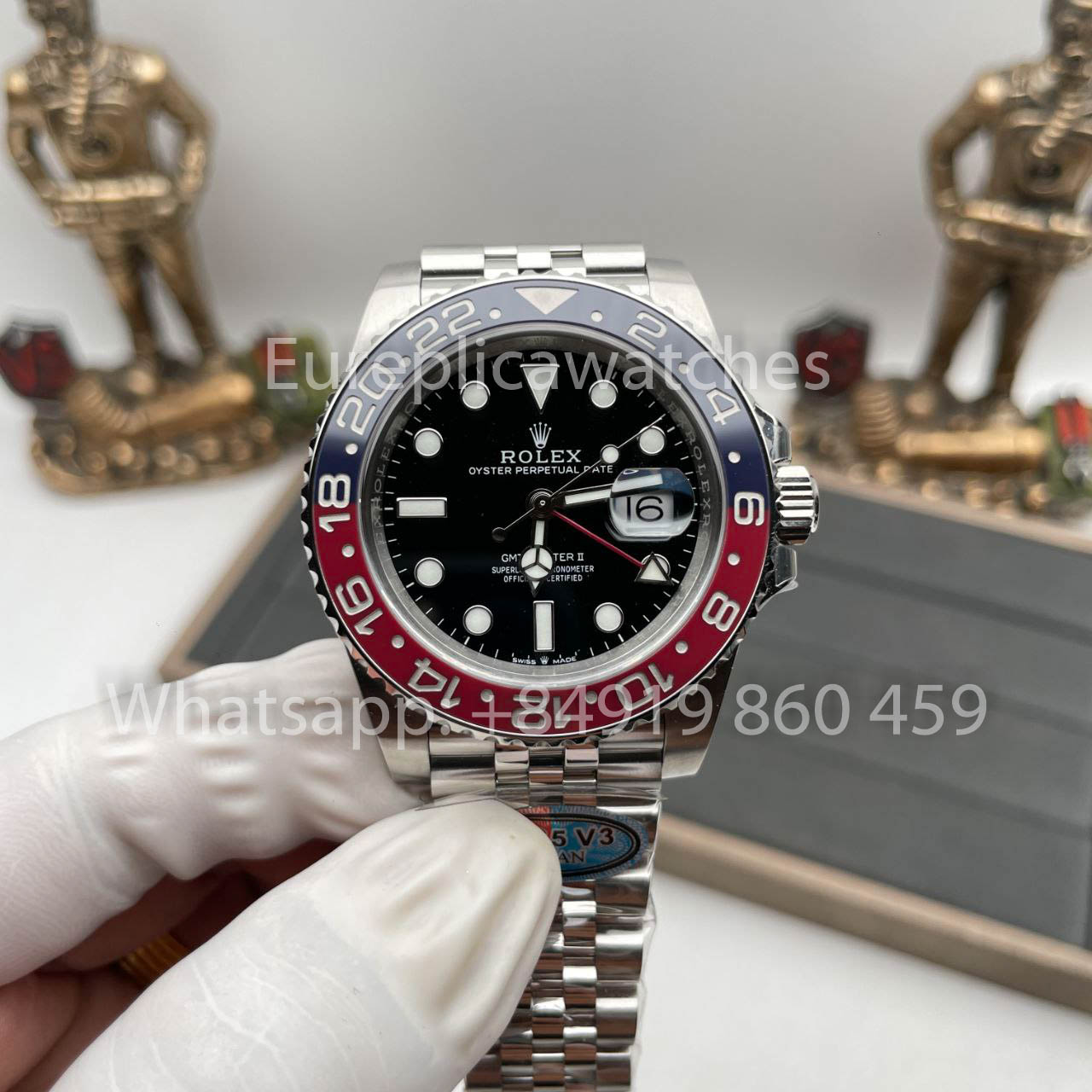 Rolex GMT Master II M126710BLRO Jubilee Strap 1:1 Best Edition Clean Factory neueste Version 2024