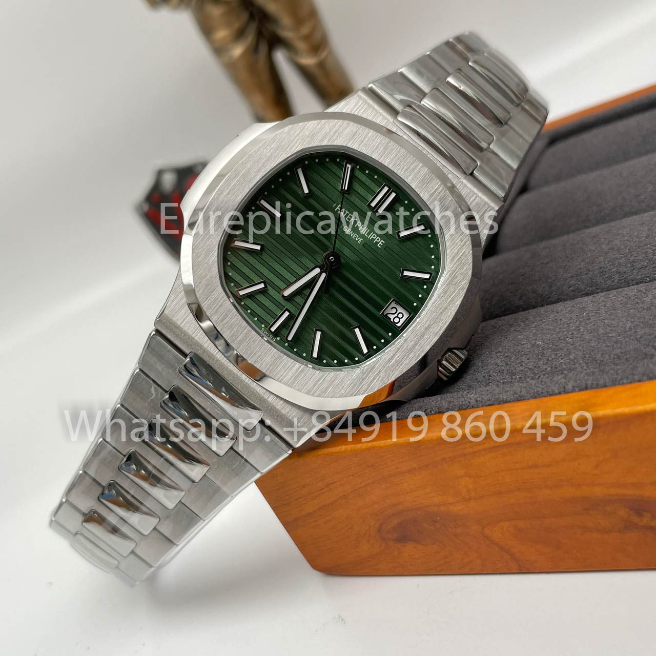 Patek Philippe Nautilus 5711/1A-014 Grünes Zifferblatt 1:1 Bester Klon 3K Fabrik Neueste Version SS