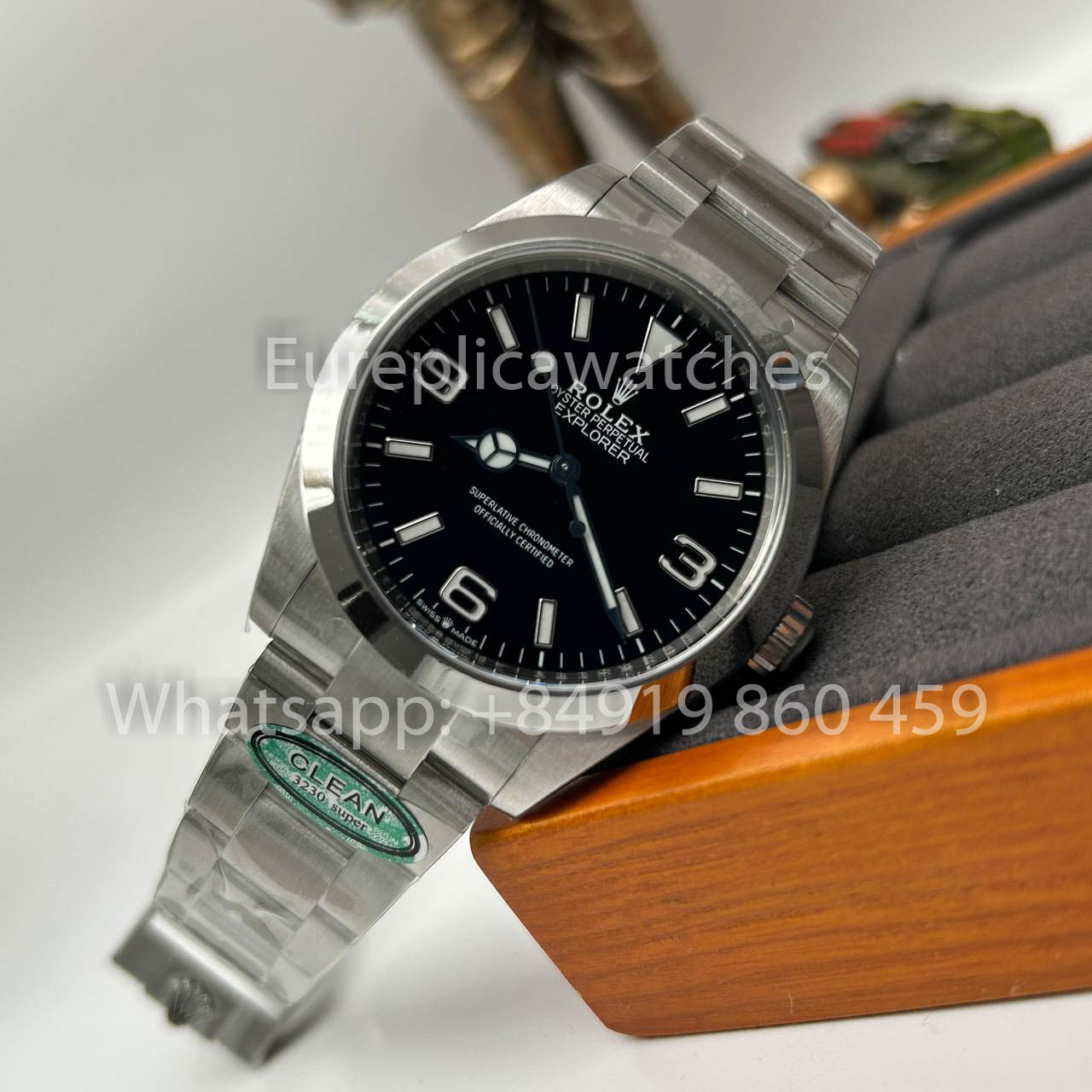 Rolex Explorer M224270 -0001 Clean Factory 40 mm 1:1 Bester Klon mit schwarzem Zifferblatt