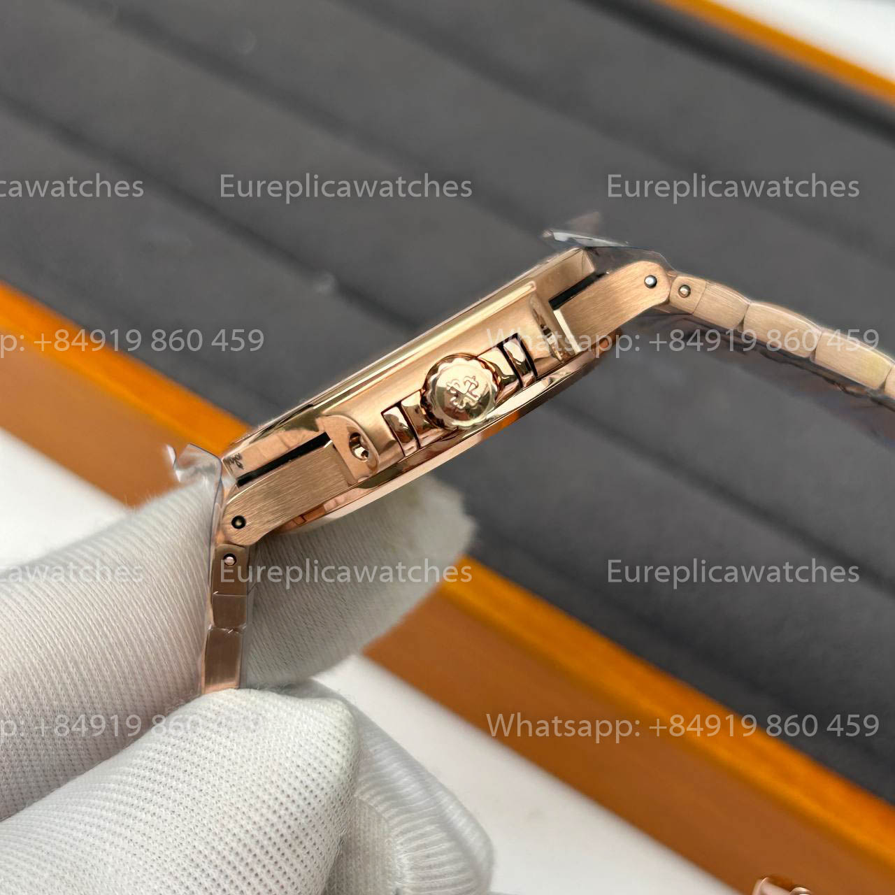 Patek Philippe Ladies Nautilus 7118/1200R PF Factory 1:1 Best Version Rose Gold Color