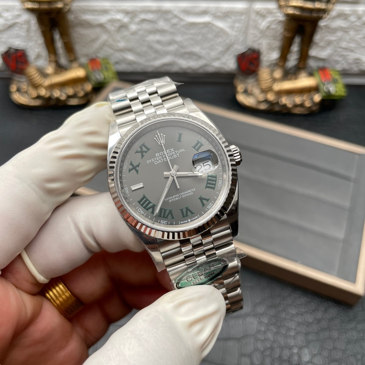 Rolex Datejust M126234-0045 Cadran Wimbledon 36 mm Clean Factory