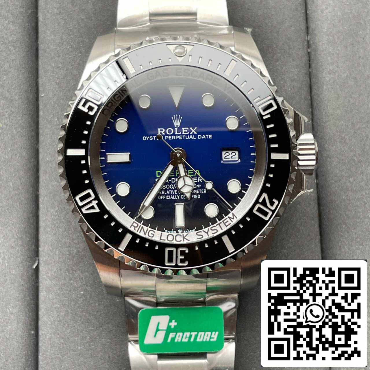 Rolex Sea-Dweller Deepsea M126660-0002 1:1 Best Edition C+ Fabrikblaues Zifferblatt