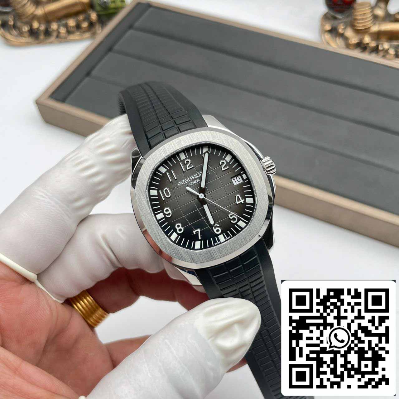 Patek Philippe Aquanaut 5167A-001 1:1 Meilleure édition 3K Factory V2 Version Acier inoxydable