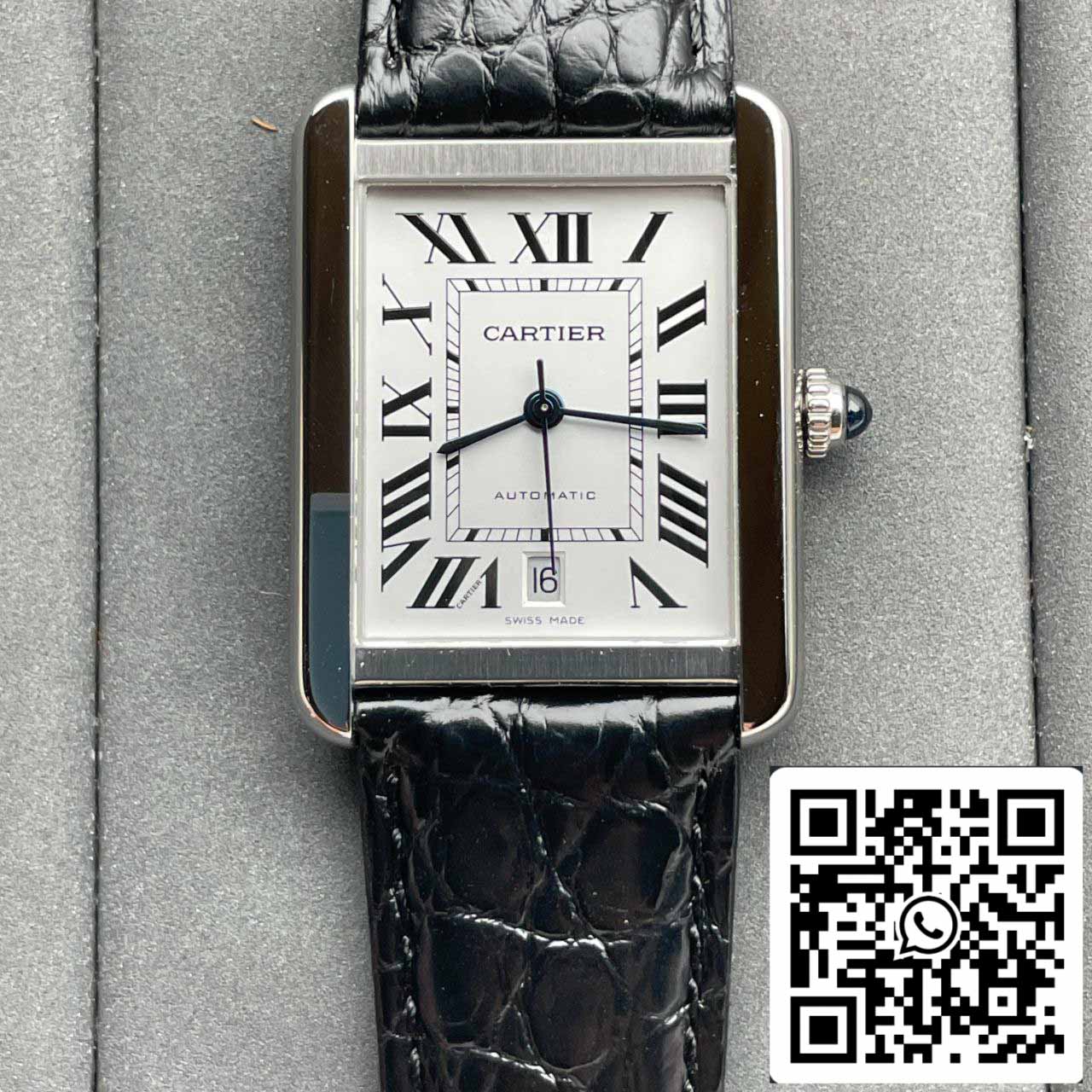 Cartier Tank W5200027 1:1 Best Edition AF Factory Silberweißes Zifferblatt