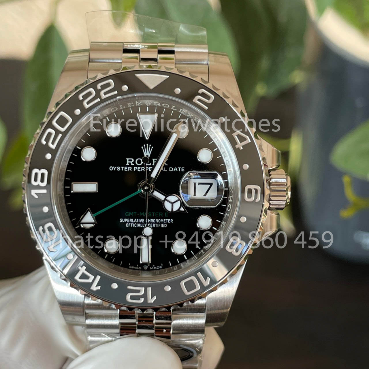 Rolex GMT Master II m126710grnr-0003 Bruce Wayne Batman 1:1 Bester Klon, saubere Fabrik 2025