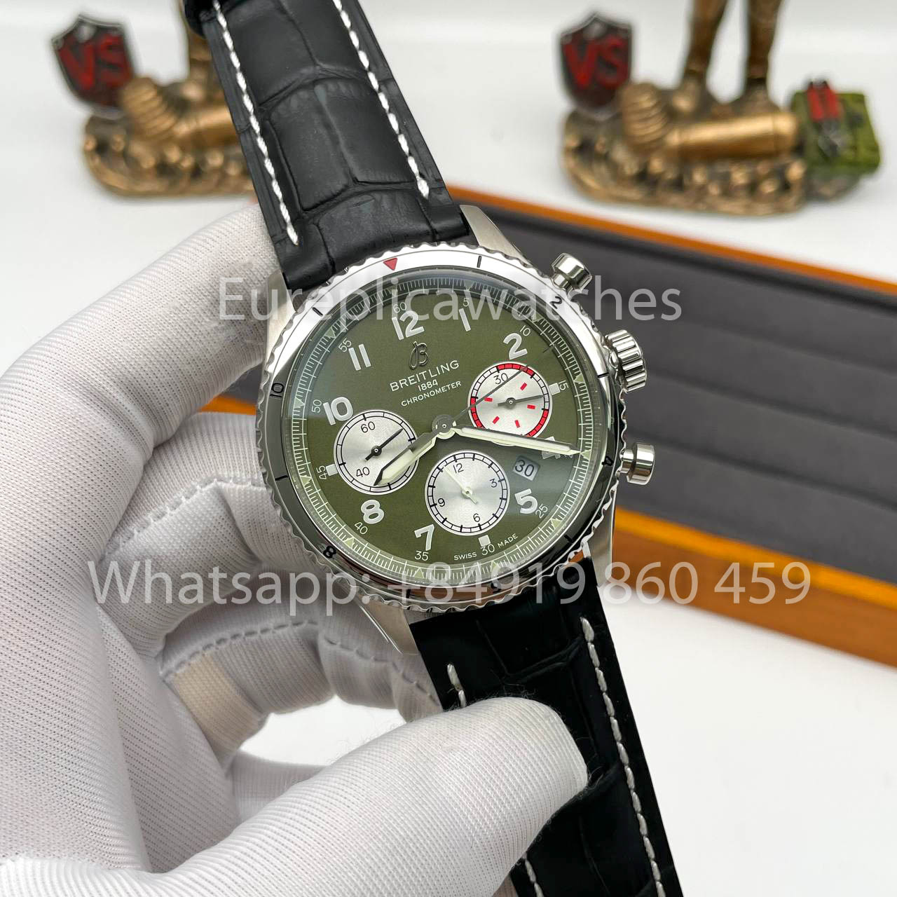 Breitling Aviator 8 Ab01192a1l1X1 Cadran Vert 1:1 Meilleur Clone EF Factory