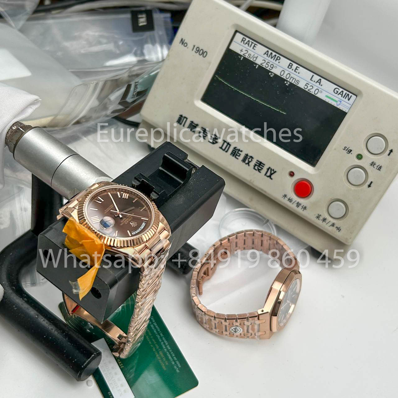 Rolex Everose Gold Day Date 40 228235-0002 Cadran Chocolat 1:1 Meilleur Clone KF Factory 215 Grammes