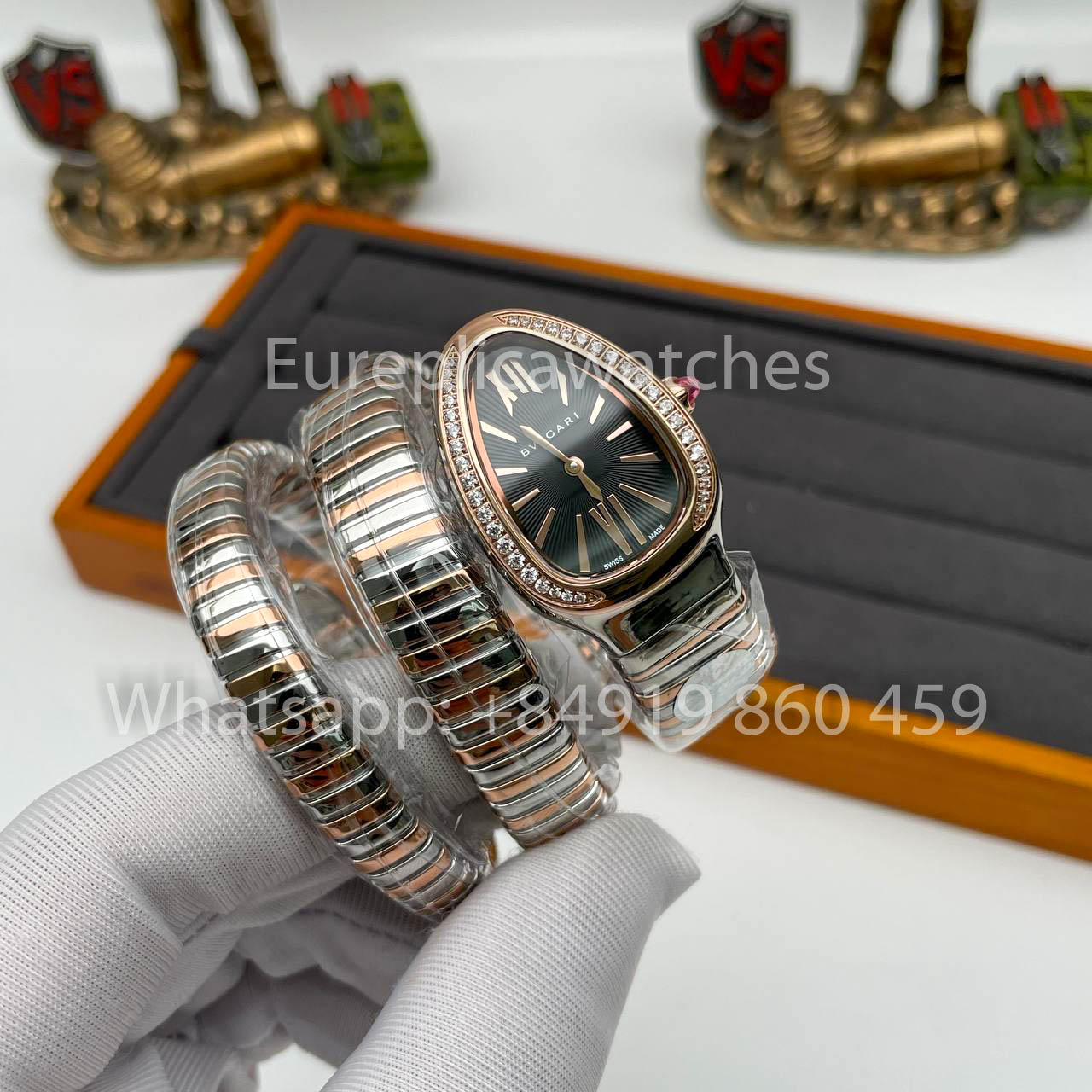 Bvlgari Serpenti 102532 1:1 Meilleure édition BV Factory Cadran noir diamant