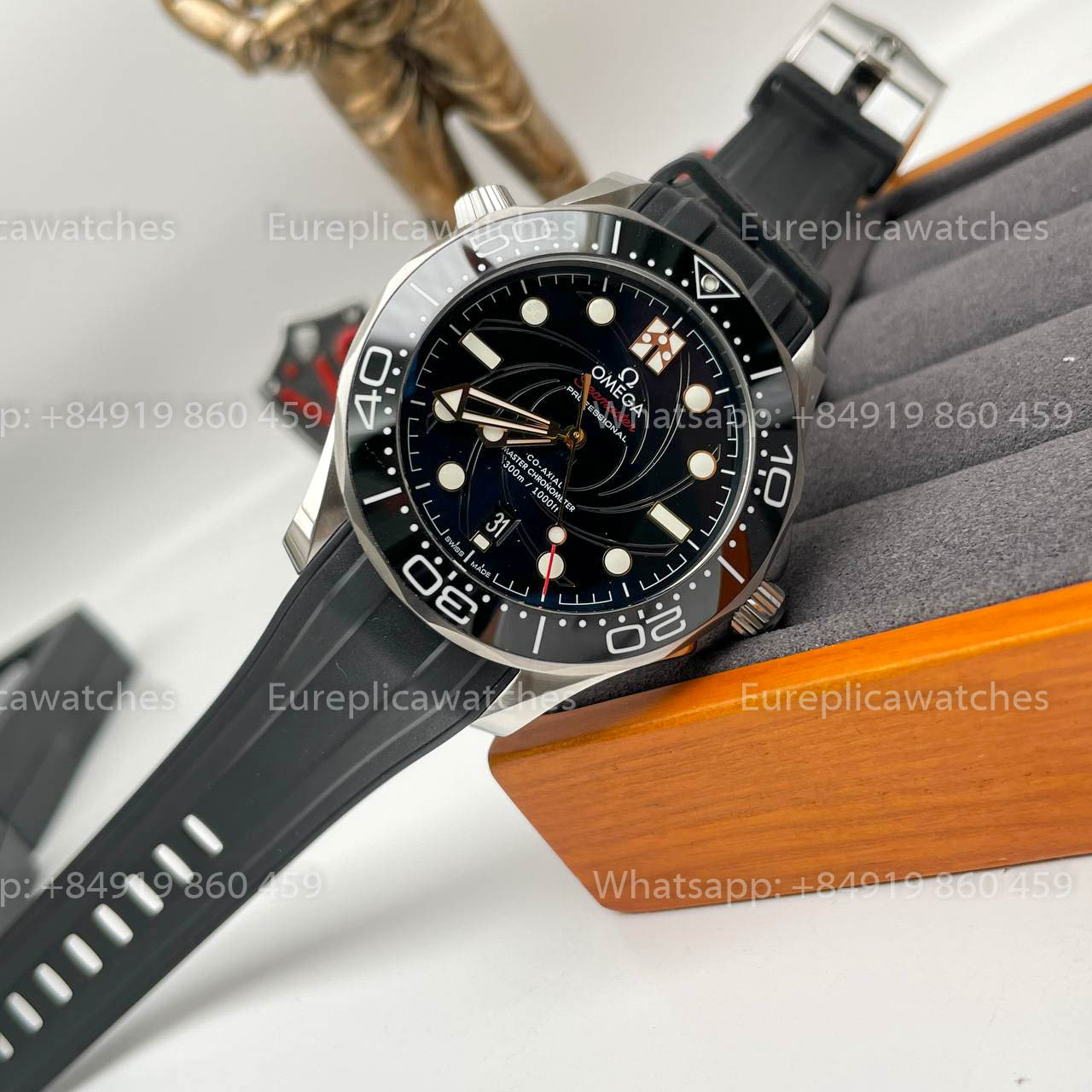 Omega Seamaster Diver 300M 210.22.42.20.01.004 1:1 Meilleure édition OU Bracelet en caoutchouc d'usine