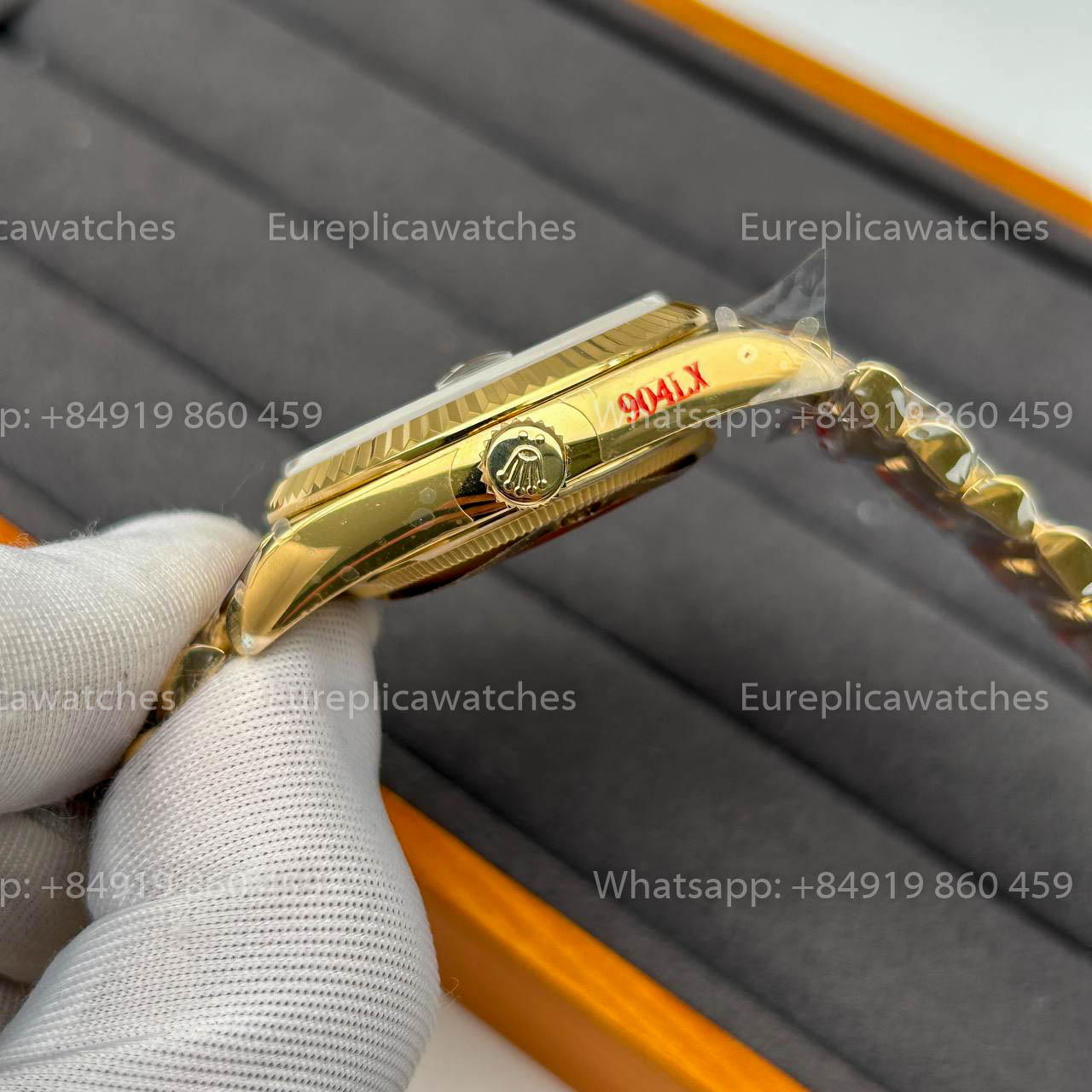 Rolex Day Date 18038 1:1 Beste Edition QF Factory Schwarzes Zifferblatt