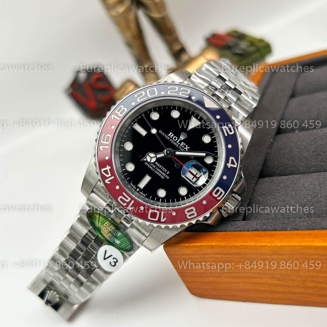 Rolex GMT Master II M126710BLRO-0001 Pepsi 1:1 Beste Edition von ARF Factory V3 Upgrade Jubiläumsarmband