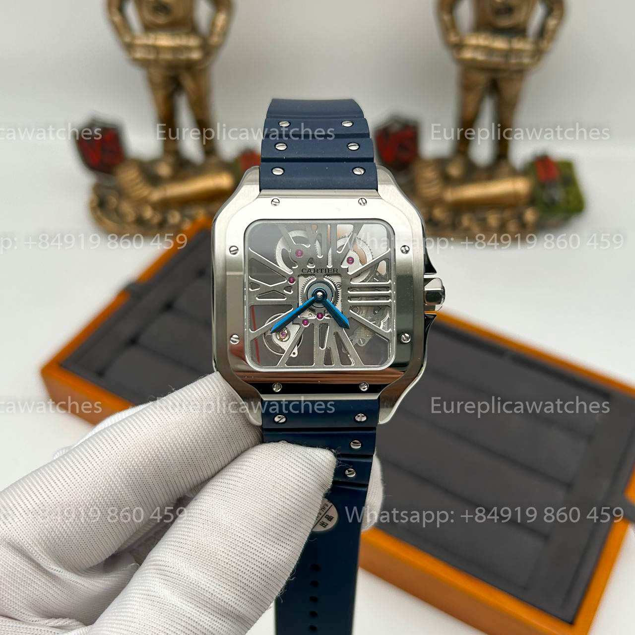 Cartier santos Skeleton 40mm  W2020018  THB Factory 1:1 Best Edition White bezel