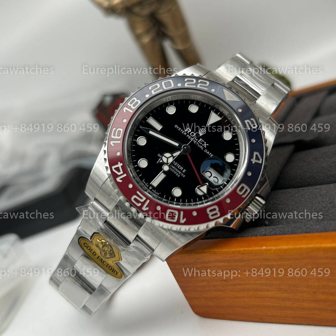 Rolex GMT Master II M126719blro-0003 1:1 Bester Klon Gold Factory Schwarzes Zifferblatt V3 Ultimate