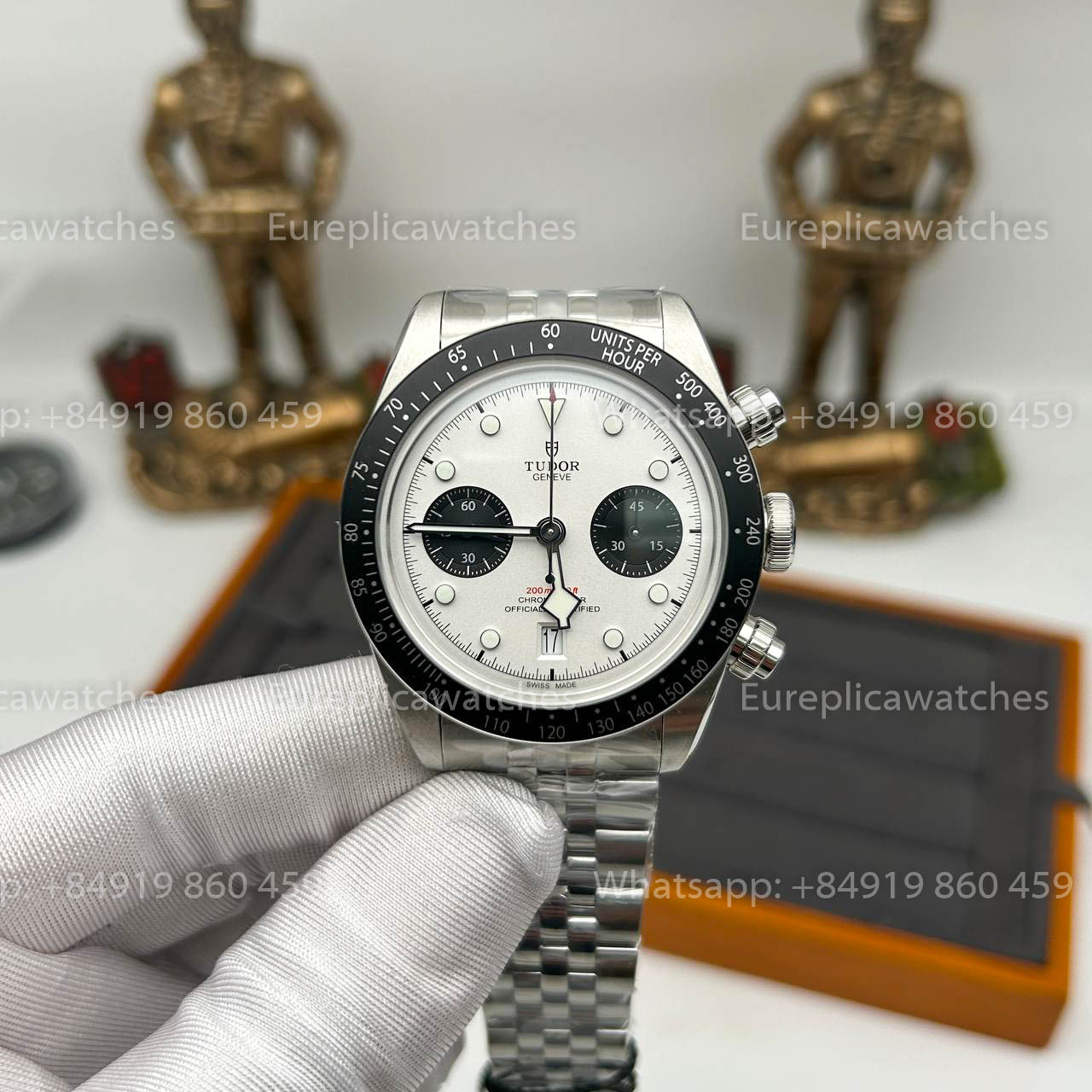 Tudor Black Bay Chrono M79360N-0014 ZF Factory 1:1 Meilleure version Cadran Blanc