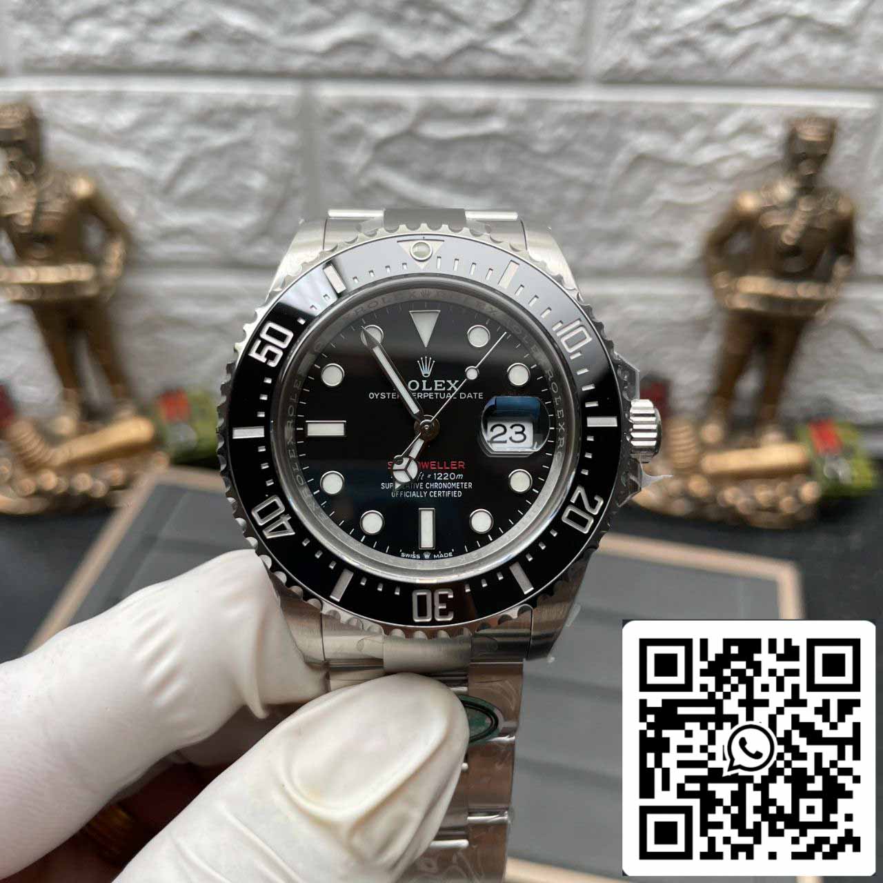 Rolex Sea Dweller M126600-0002 1:1 Best Edition Clean Factory schwarzes Zifferblatt
