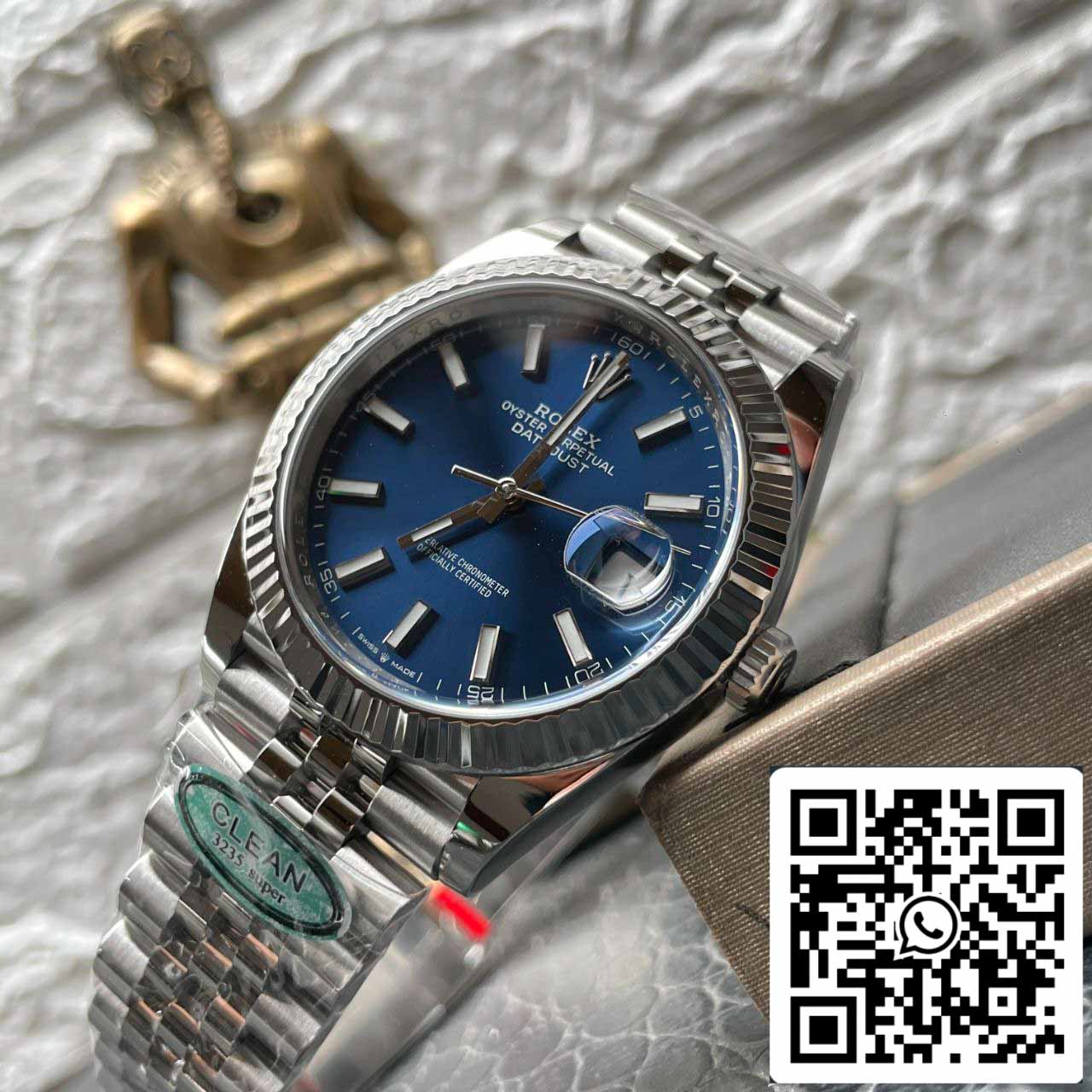Rolex Datejust M126334-0002 1:1 Meilleure édition Clean Factory Cadran bleu
