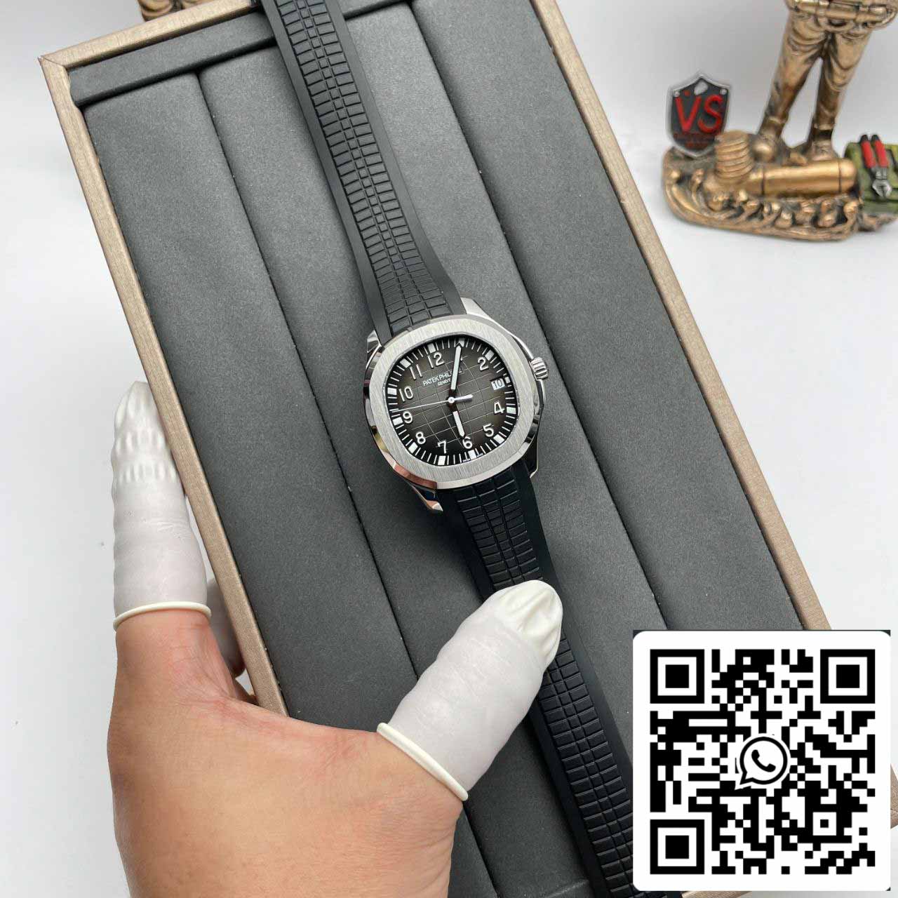 Patek Philippe Aquanaut 5167A-001 1:1 Meilleure édition 3K Factory V2 Version Acier inoxydable