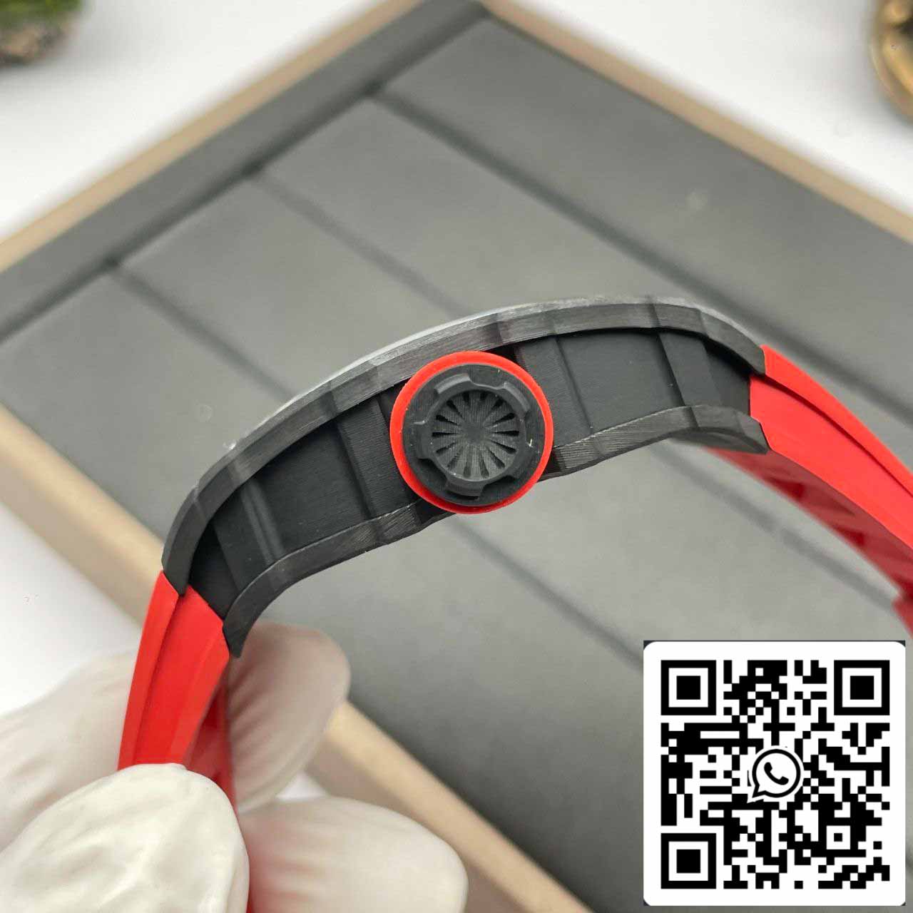 Richard Mille RM035-02 1:1 Meilleure édition BBR Factory NTPT Carbon Case Bracelet rouge 