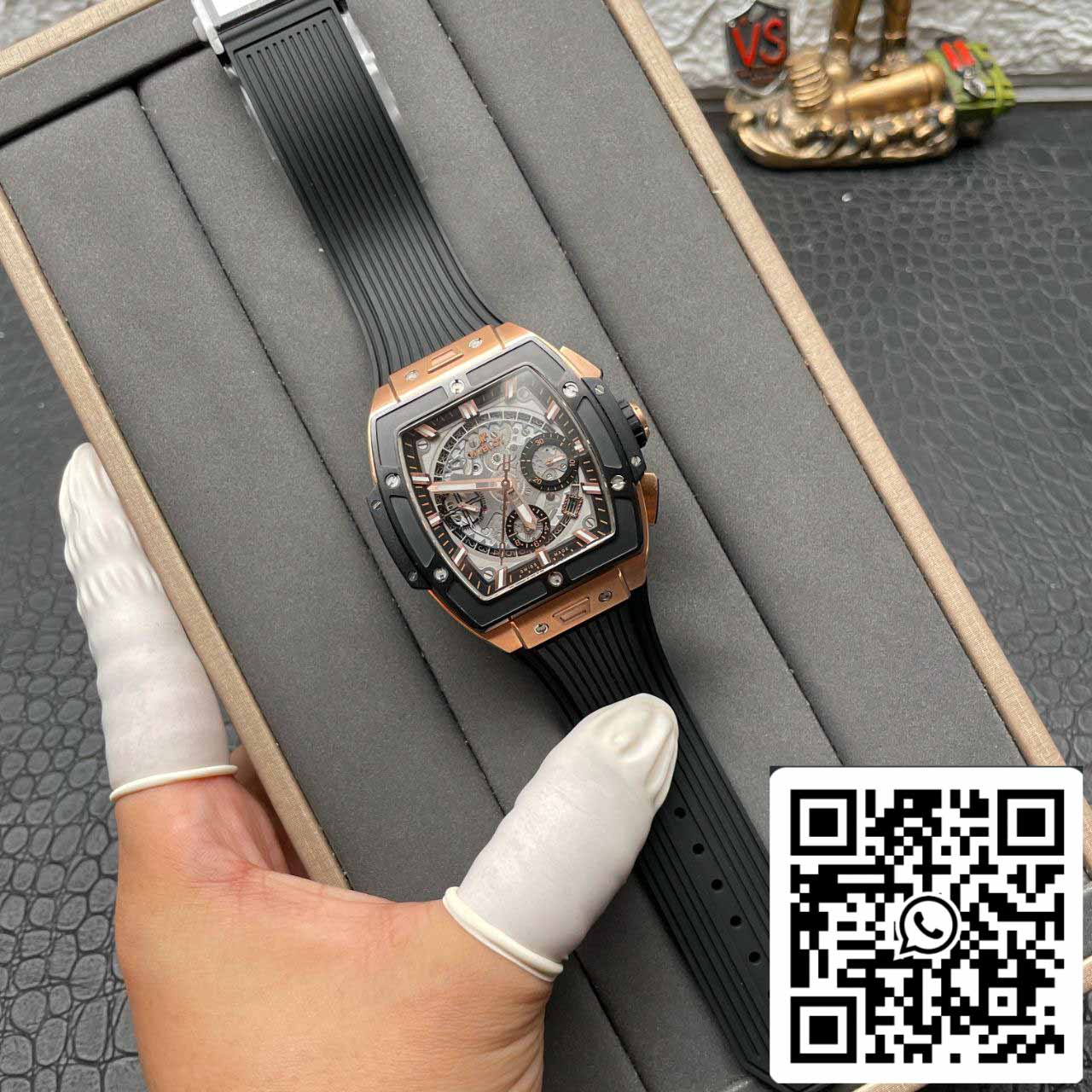 Hublot Big Bang Titanium 641.OM.0183.LR 1:1 Best Edition BBF Factory Or Rose Cadran Gris Noir