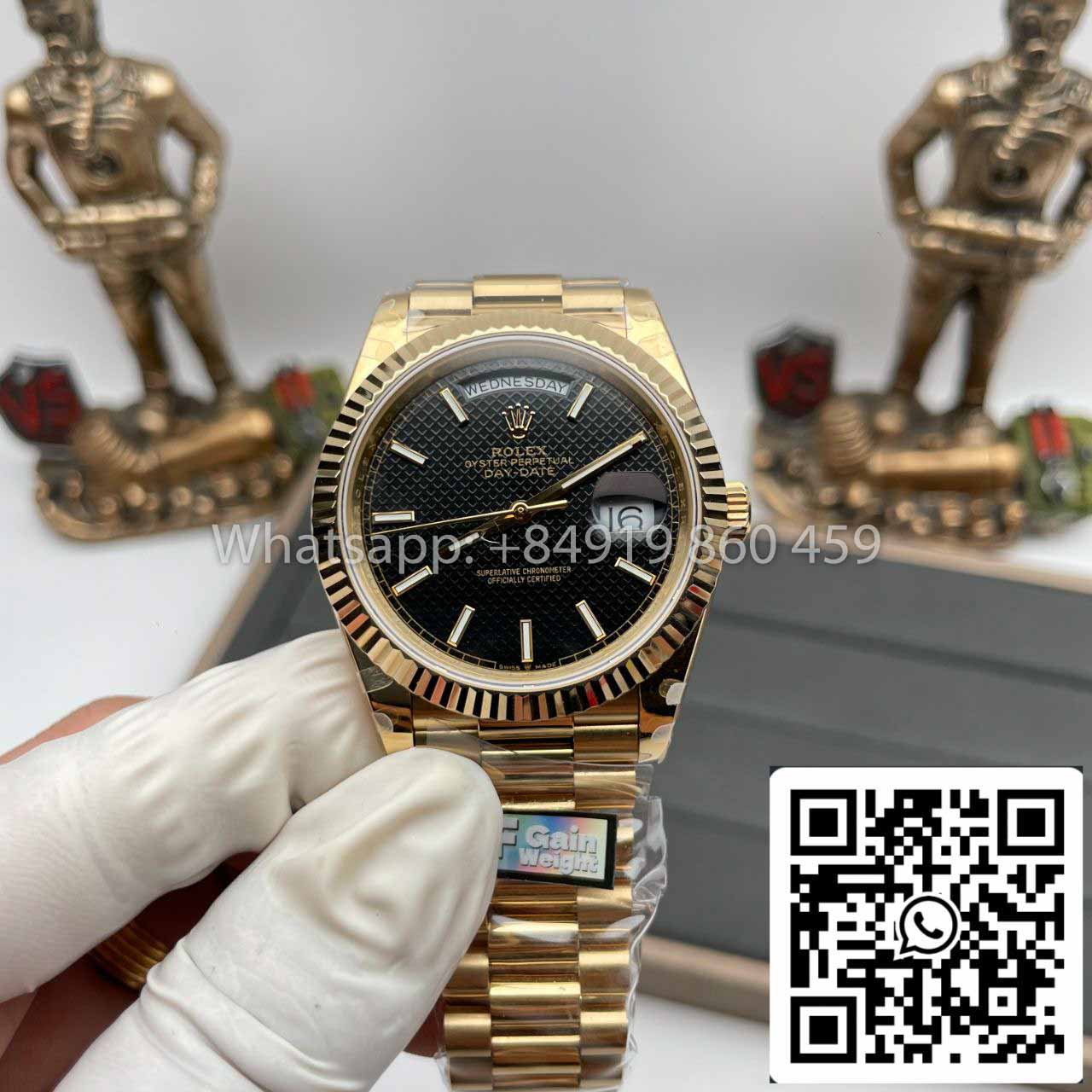 Rolex Day Date 40 Gold 228238-0007 1:1 Best Edition QF Fabrik Gegengewichtsversion