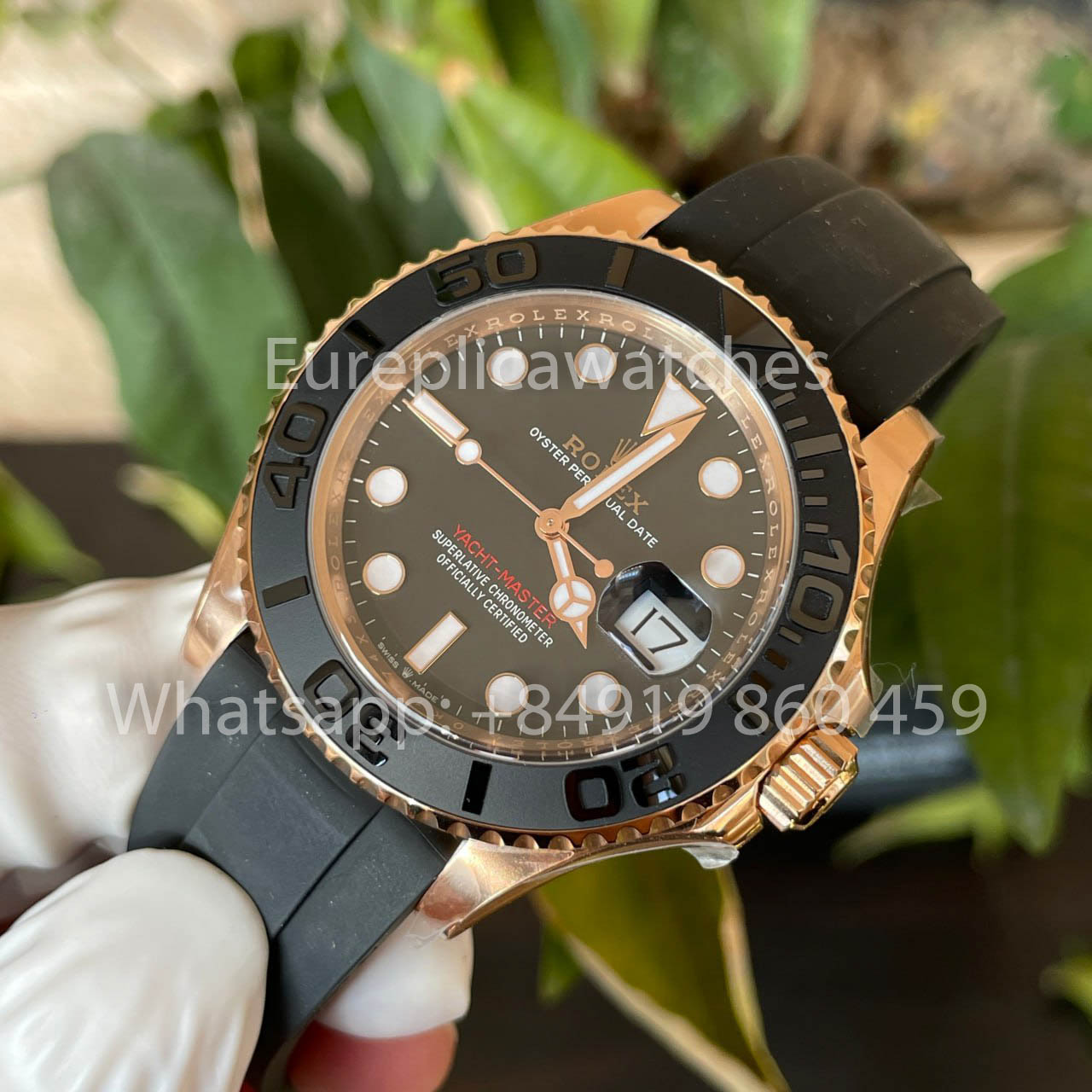Rolex Yacht-Master 40 Roségold 126655-0002 Herrenuhr 1:1 Bester Klon, saubere Fabrik