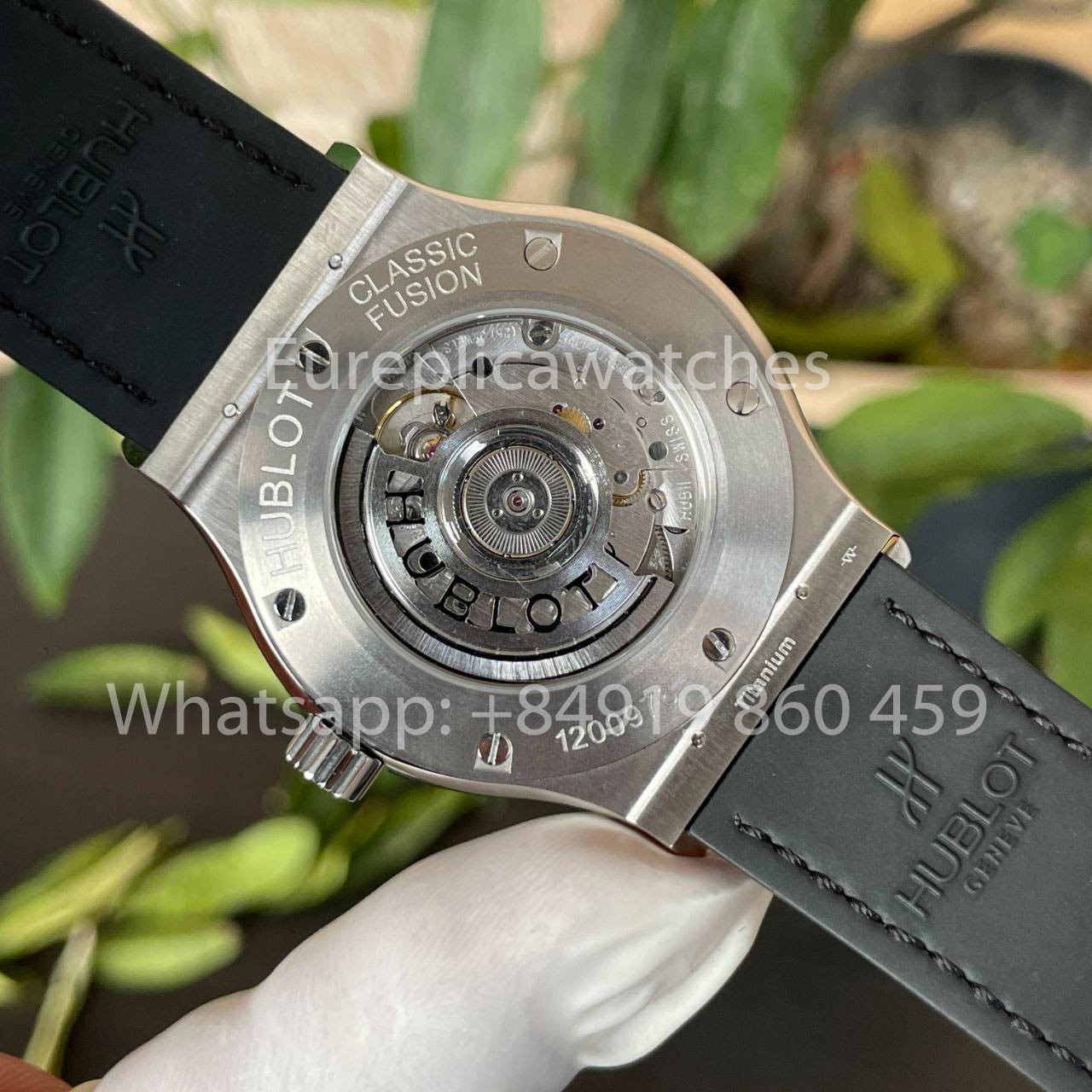 Hublot Classic Fusion 542.NX.1171.RX 42MM 1:1 Bester Klon HB Factory schwarzes Zifferblatt Lederarmband