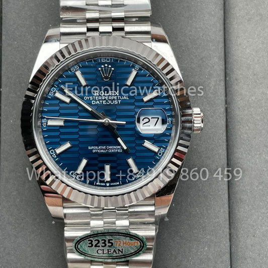 Rolex Datejust 41 Mint M126334-0032 1:1 Best Edition Clean Factory Blue Dial