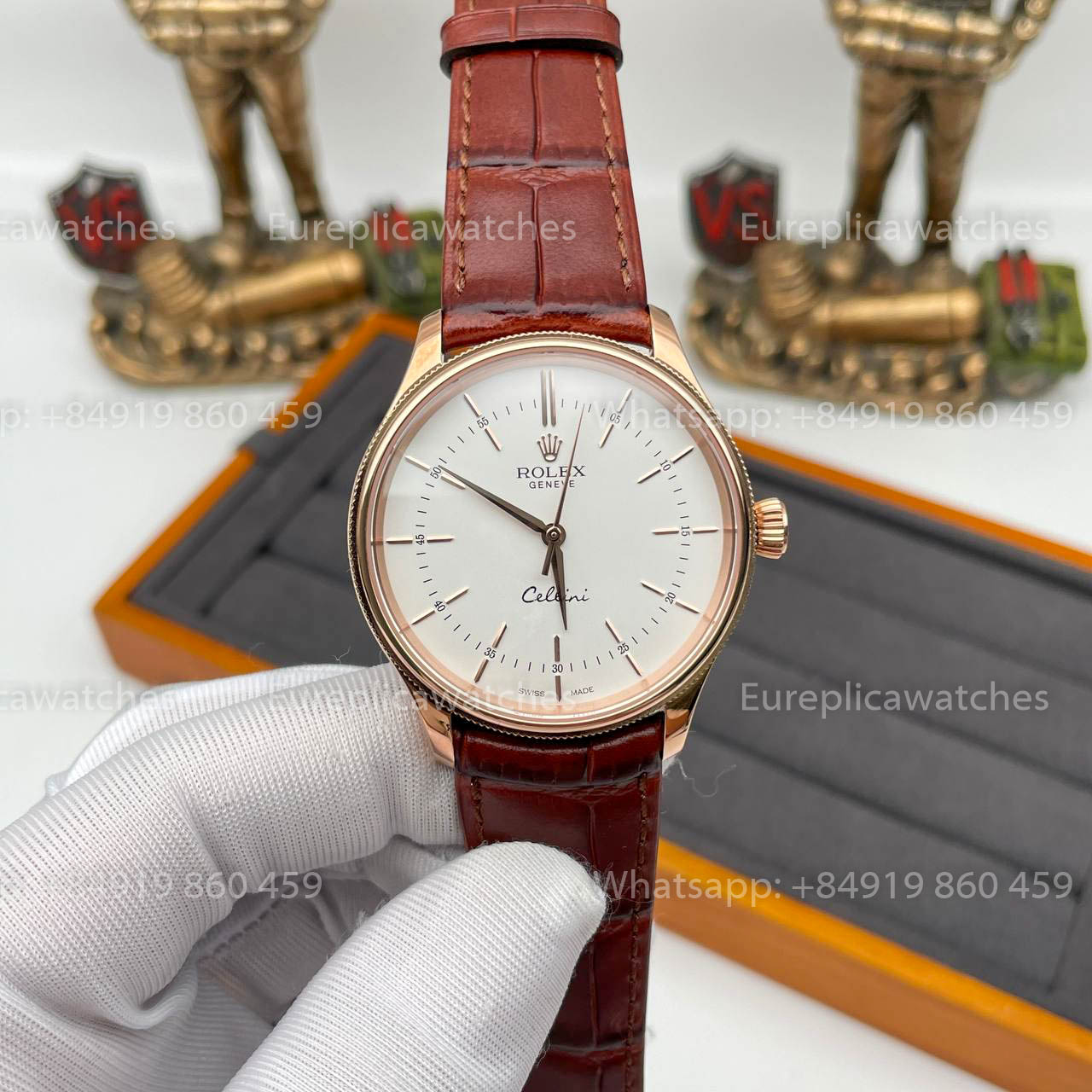 Rolex Cellini 50505 MKS Factory 1:1 Best Edition Swiss ETA3132 Weißes Zifferblatt