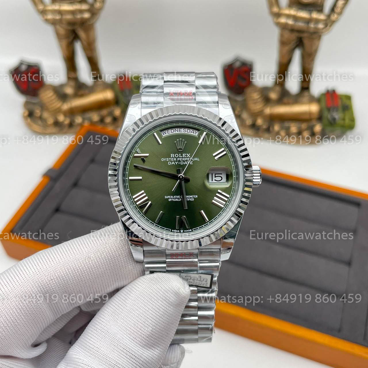 Rolex Day Date 40 m228236-0008 Grünes Zifferblatt 1:1 Best Edition Gegengewicht Version 183 Gramm QF Factory