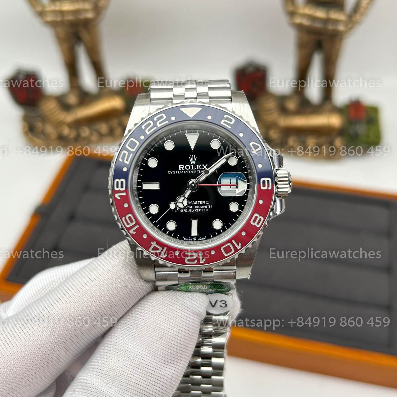 Rolex GMT Master II M126710BLRO-0001 Pepsi 1:1 Beste Edition von ARF Factory V3 Upgrade Jubiläumsarmband