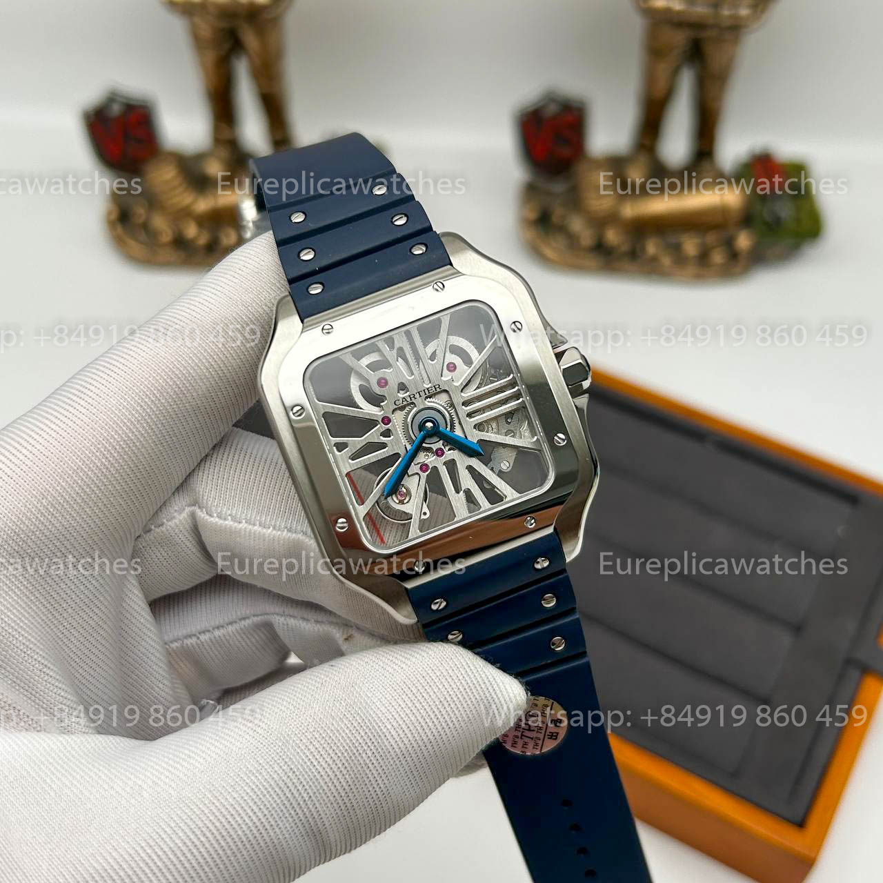 Cartier santos Skeleton 40mm  W2020018  THB Factory 1:1 Best Edition White bezel