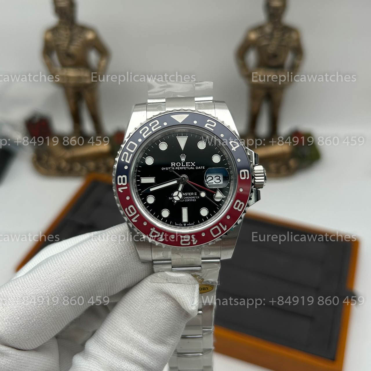 Rolex GMT Master II M126719blro-0003 1:1 Bester Klon Gold Factory Schwarzes Zifferblatt V3 Ultimate