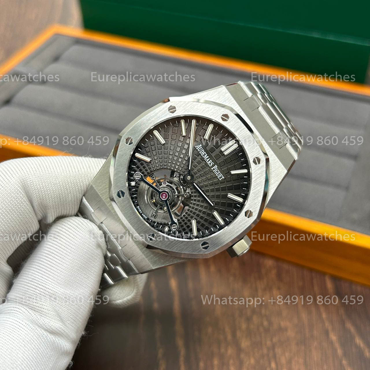 Audemars Piguet Royal Oak Tourbillon 26510PT.OO.1220PT.01 1:1 Beste Version R8 Fabrik Graues Zifferblatt