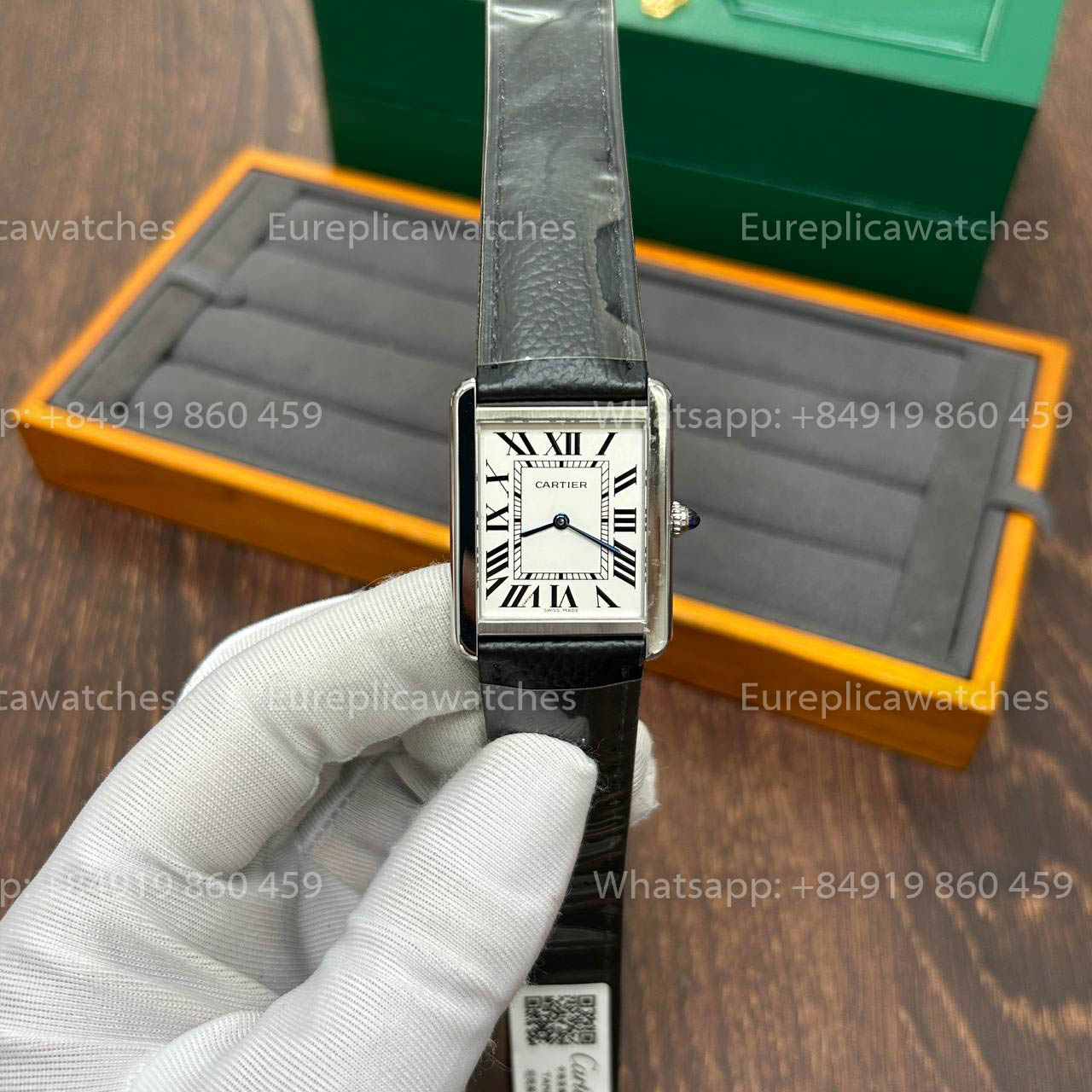 Cartier Tank WSTA0028 1:1 Meilleure Version Fabrique AF Cadran Blanc