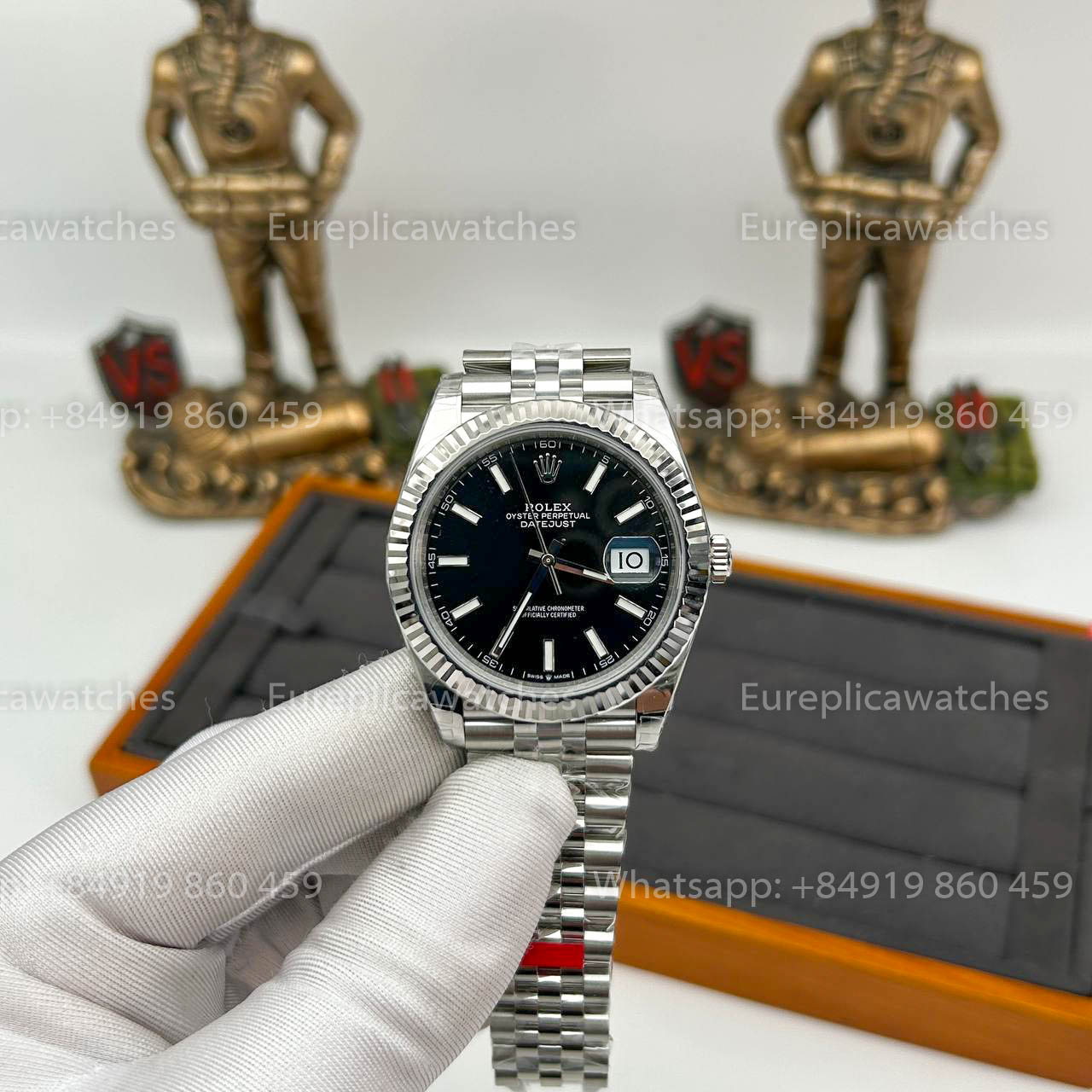 VSF Rolex Datejust 41 M126334 -126334 Cadran Noir 1:1 Meilleure Version VS Factory V2 3235