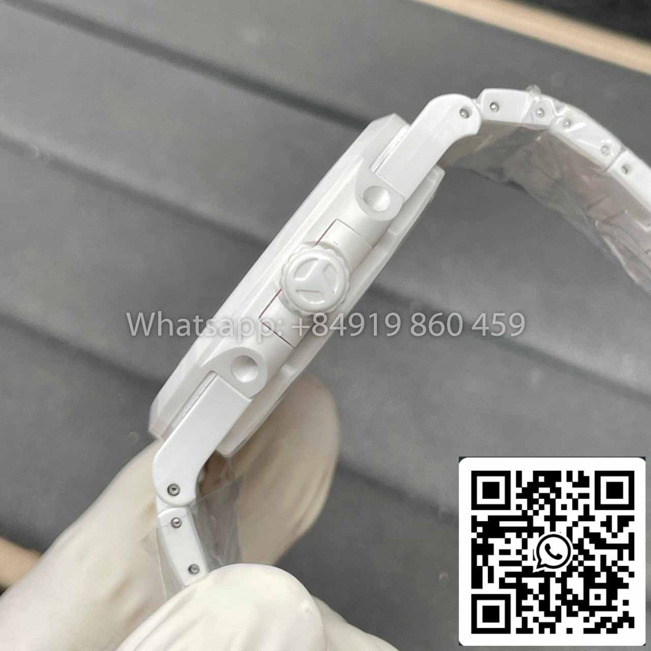 [AET modifiziert] Patek Philippe Nautilus 5711 Keramik weißes Zifferblatt 1:1 Beste Edition