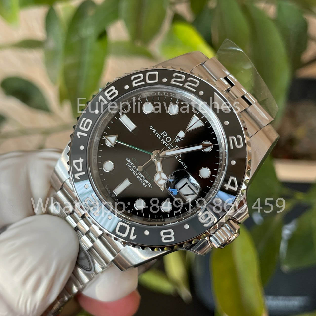 Rolex GMT Master II m126710grnr-0003 Bruce Wayne Batman 1:1 Bester Klon, saubere Fabrik 2025
