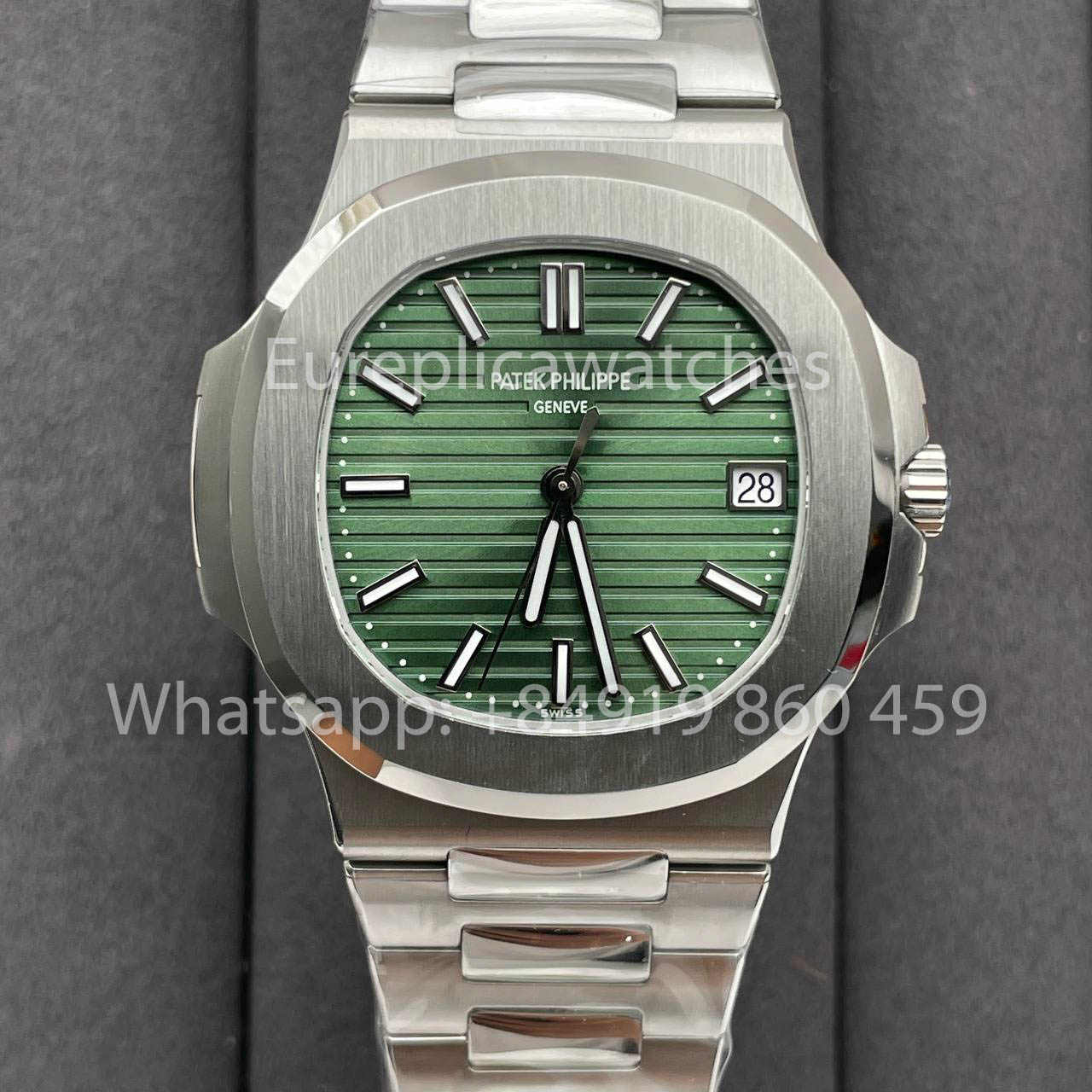 Patek Philippe Nautilus 5711/1A-014 Grünes Zifferblatt 1:1 Bester Klon 3K Fabrik Neueste Version SS