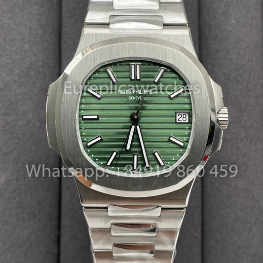 Patek Philippe Nautilus 5711/1A-014 Grünes Zifferblatt 1:1 Bester Klon 3K Fabrik Neueste Version SS