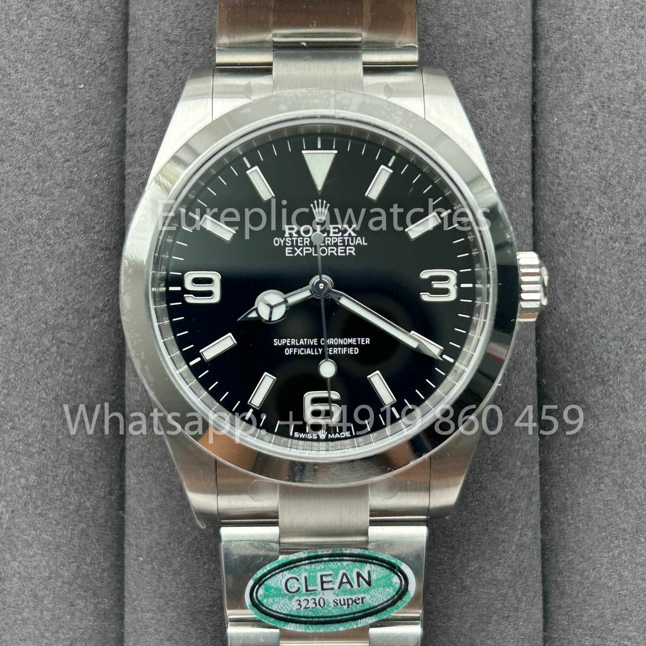Rolex Explorer M224270 -0001 Clean Factory 40 mm 1:1 Bester Klon mit schwarzem Zifferblatt