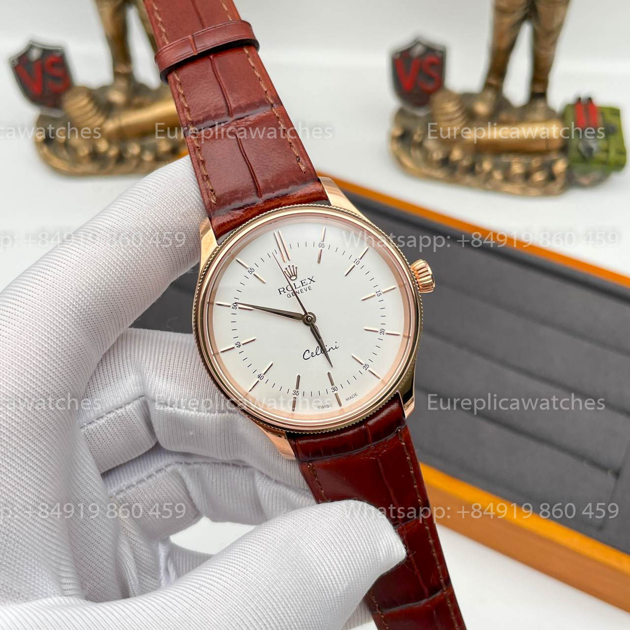 Rolex Cellini 50505 MKS Factory 1:1 Best Edition Swiss ETA3132 Weißes Zifferblatt