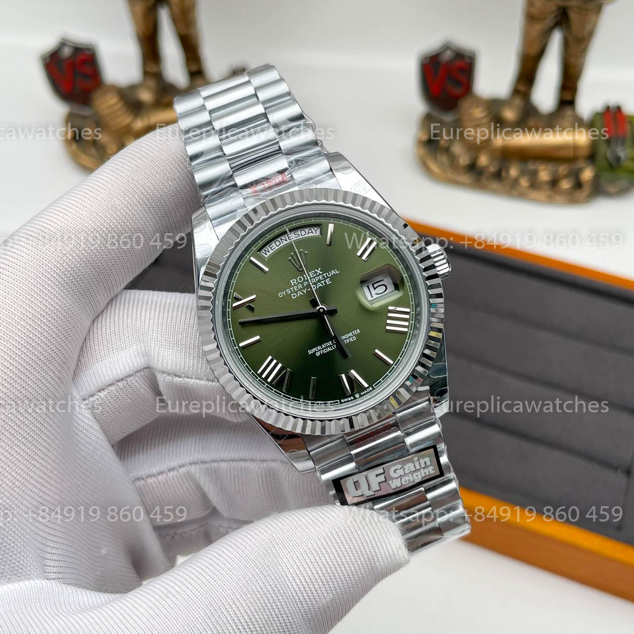 Rolex Day Date 40 m228236-0008 Grünes Zifferblatt 1:1 Best Edition Gegengewicht Version 183 Gramm QF Factory