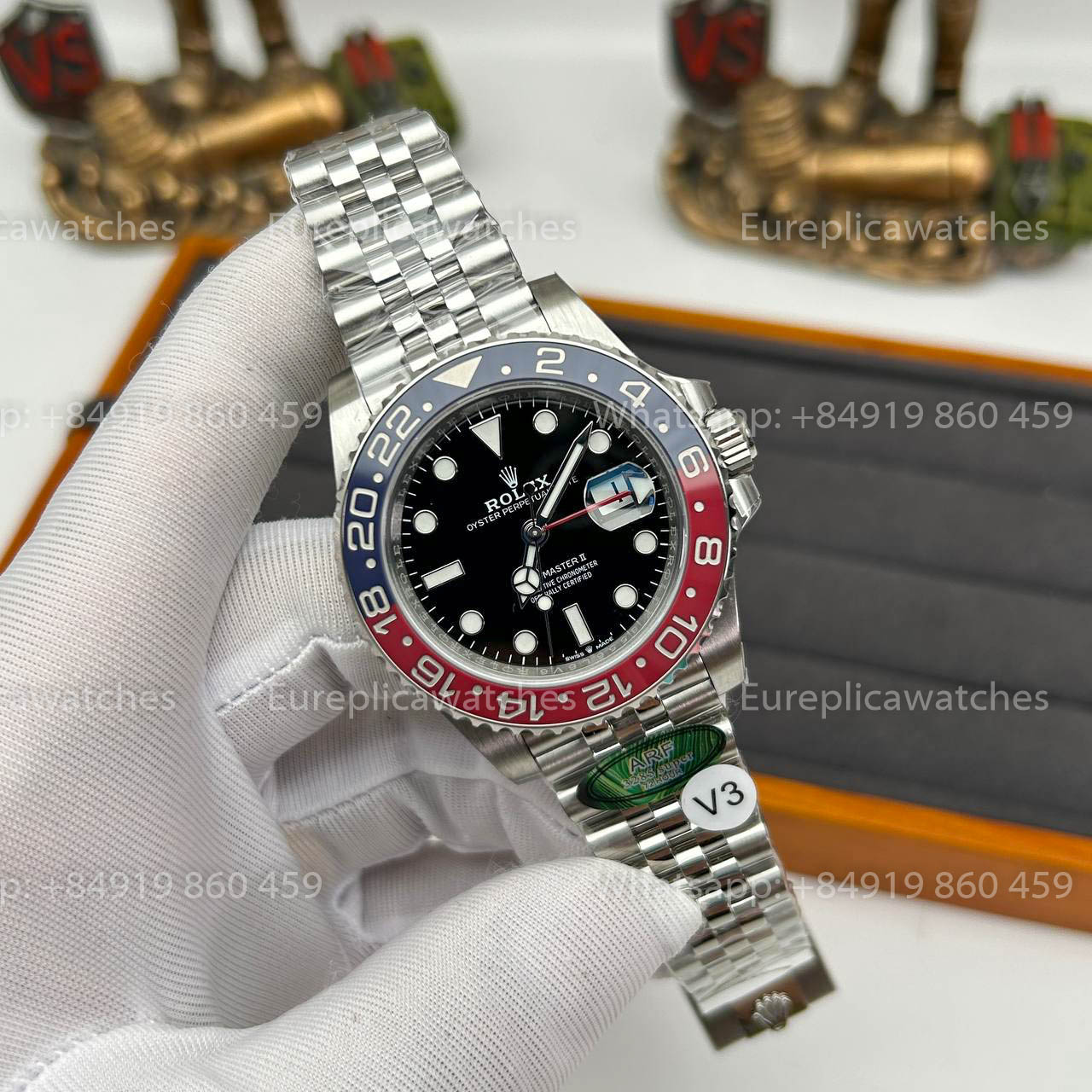 Rolex GMT Master II M126710BLRO-0001 Pepsi 1:1 Beste Edition von ARF Factory V3 Upgrade Jubiläumsarmband